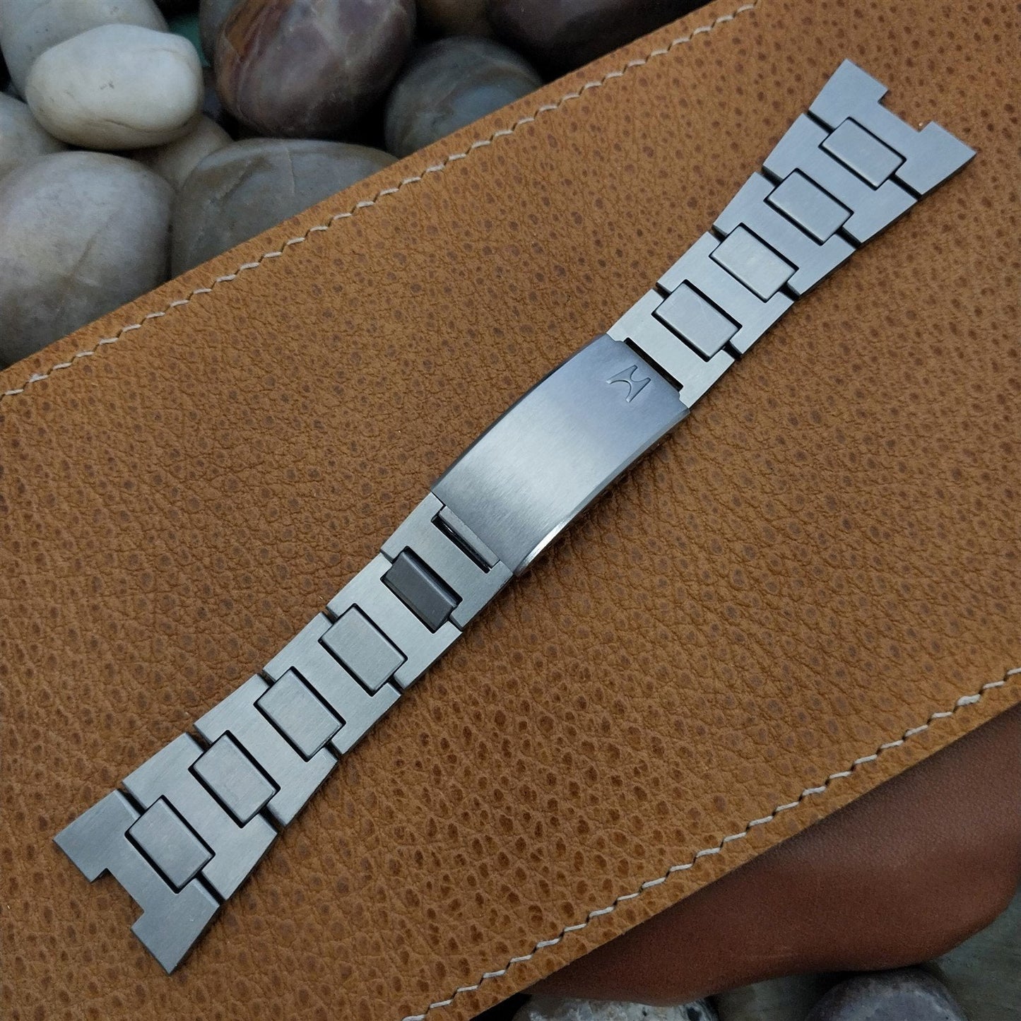 LED LCD Jump Hour Stainless Steel Hadley nos Unused Watch Band