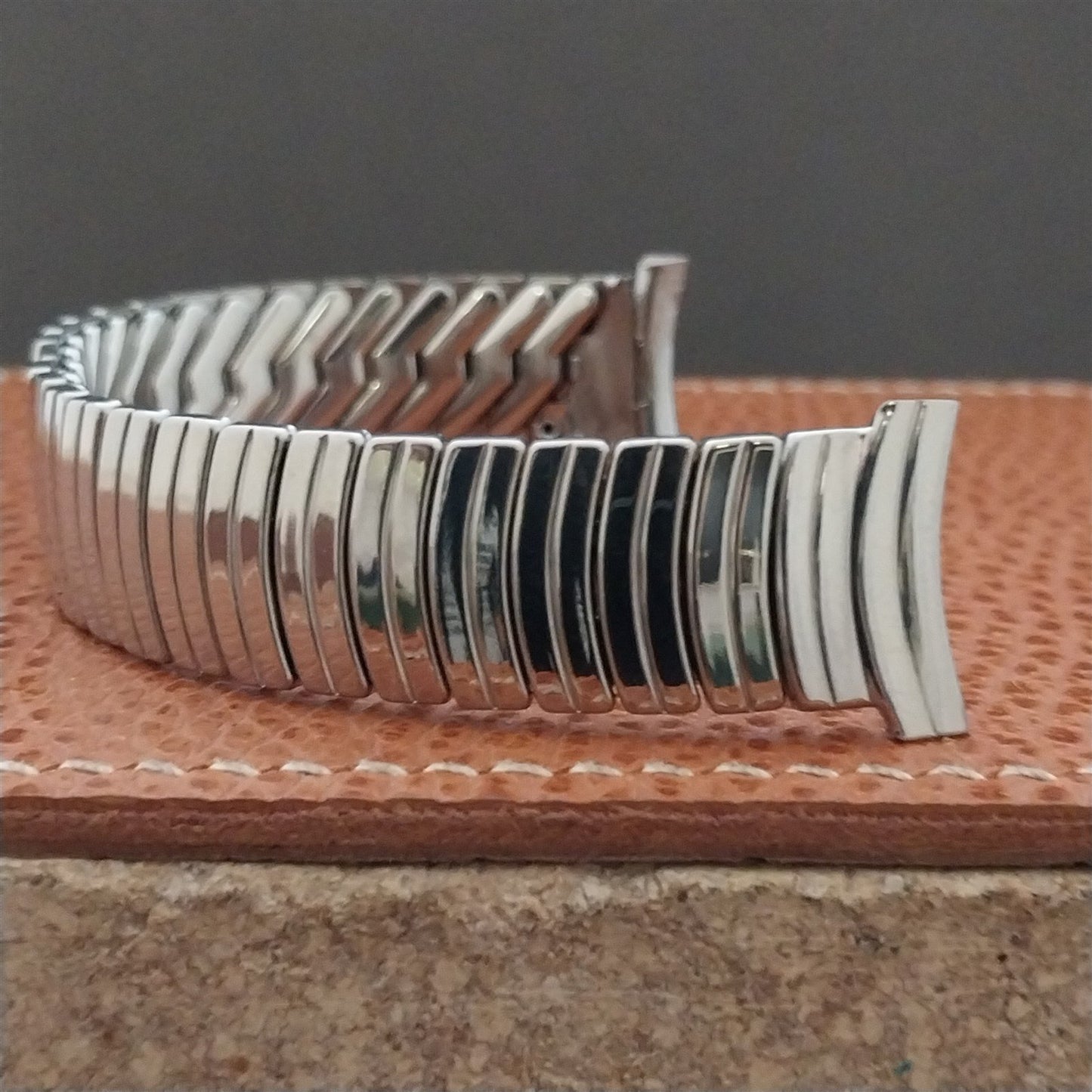 1960s Vintage 19mm 18mm 16mm Kalbe Stainless Classic Stretch Unused Watch Band