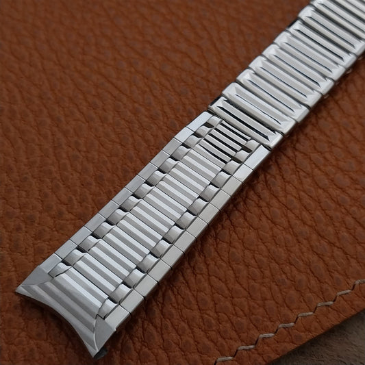 Vintage 17.2mm Stainless Steel Classic Stretch Kreisler Unused 1960s Watch Band