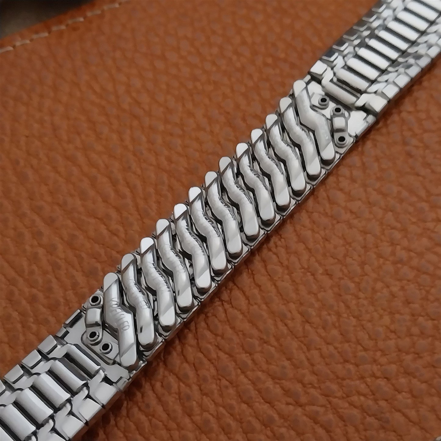 Vintage 17.2mm Stainless Steel Classic Stretch Kreisler Unused 1960s Watch Band