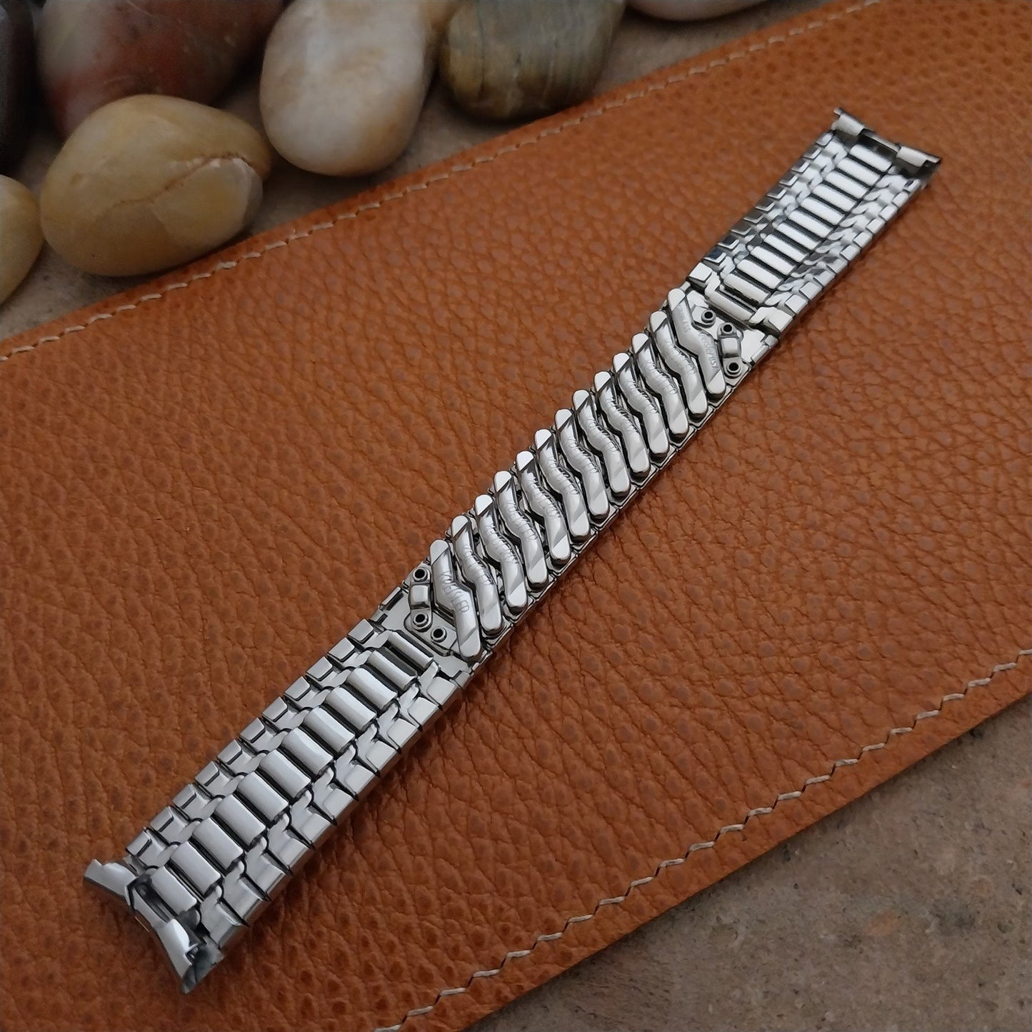 Vintage 17.2mm Stainless Steel Classic Stretch Kreisler Unused 1960s Watch Band