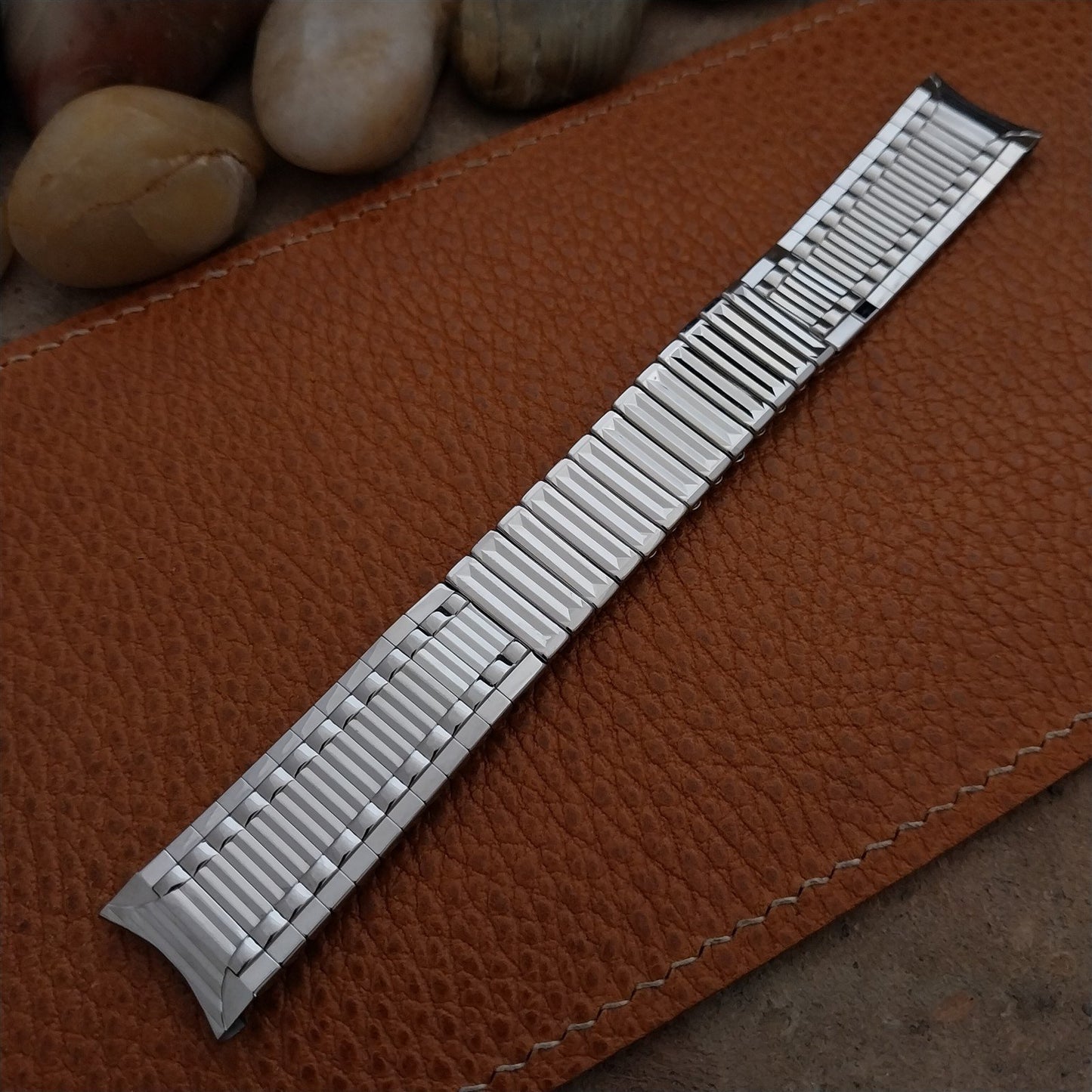 Vintage 17.2mm Stainless Steel Classic Stretch Kreisler Unused 1960s Watch Band