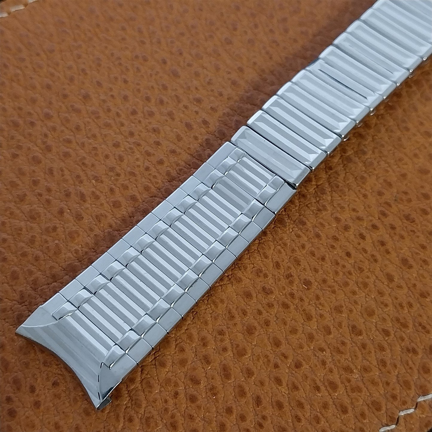 17.2mm Stainless Steel Classic Mid-Century Kreisler USA nos 1960s Watch Band