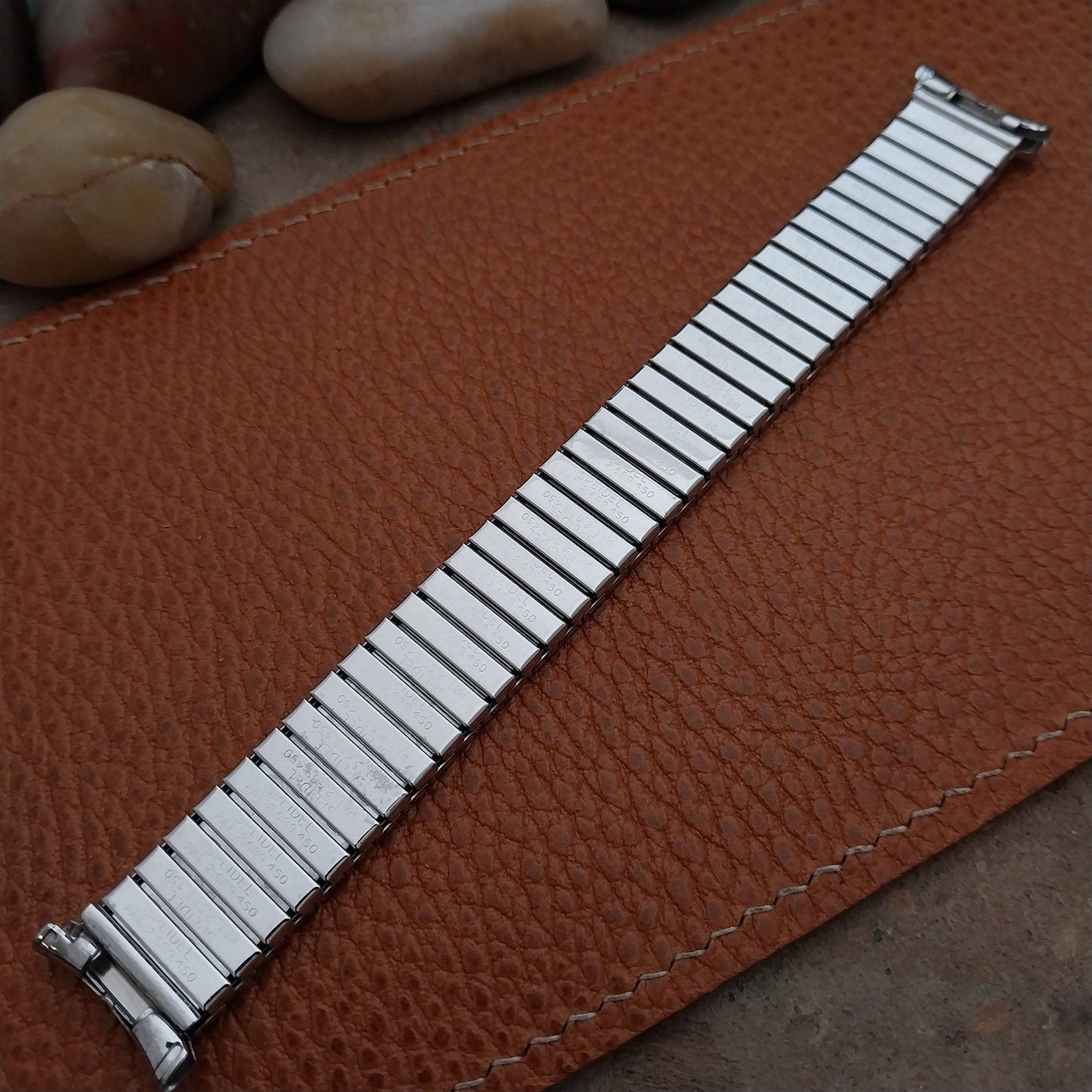 1963 White Gold-Filled Speidel Domino 19mm 18mm 16mm Unused Vintage Watch Band