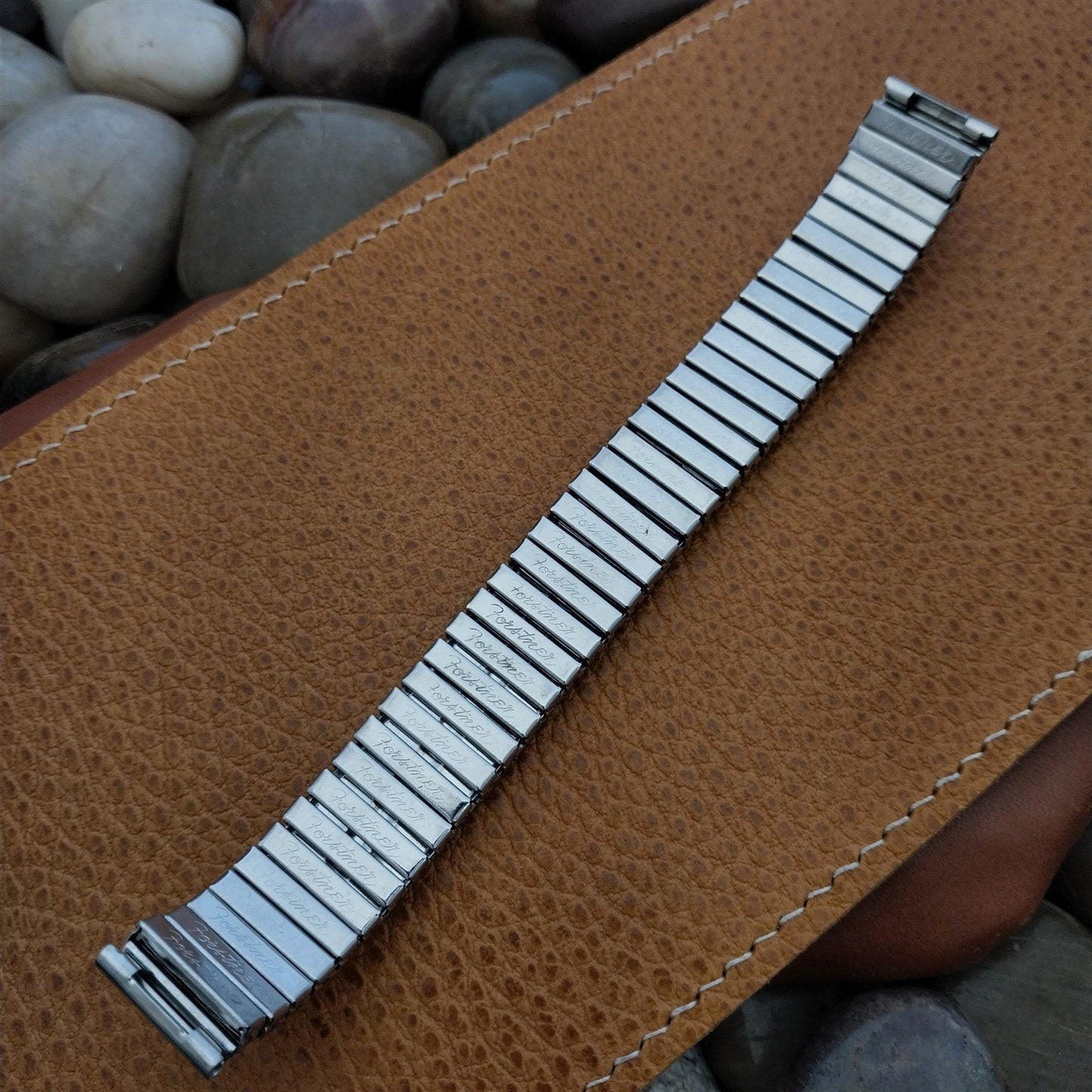 Forstner 5/8" Classic Expansion Stainless Steel Unused 1960s Vintage Watch Band