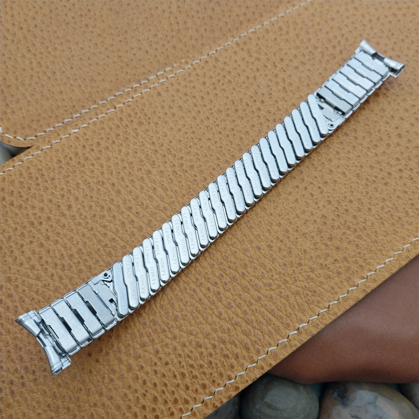 16mm 18mm 19mm Stainless Steel Expansion nos 1960s Watch Band Lenox USA