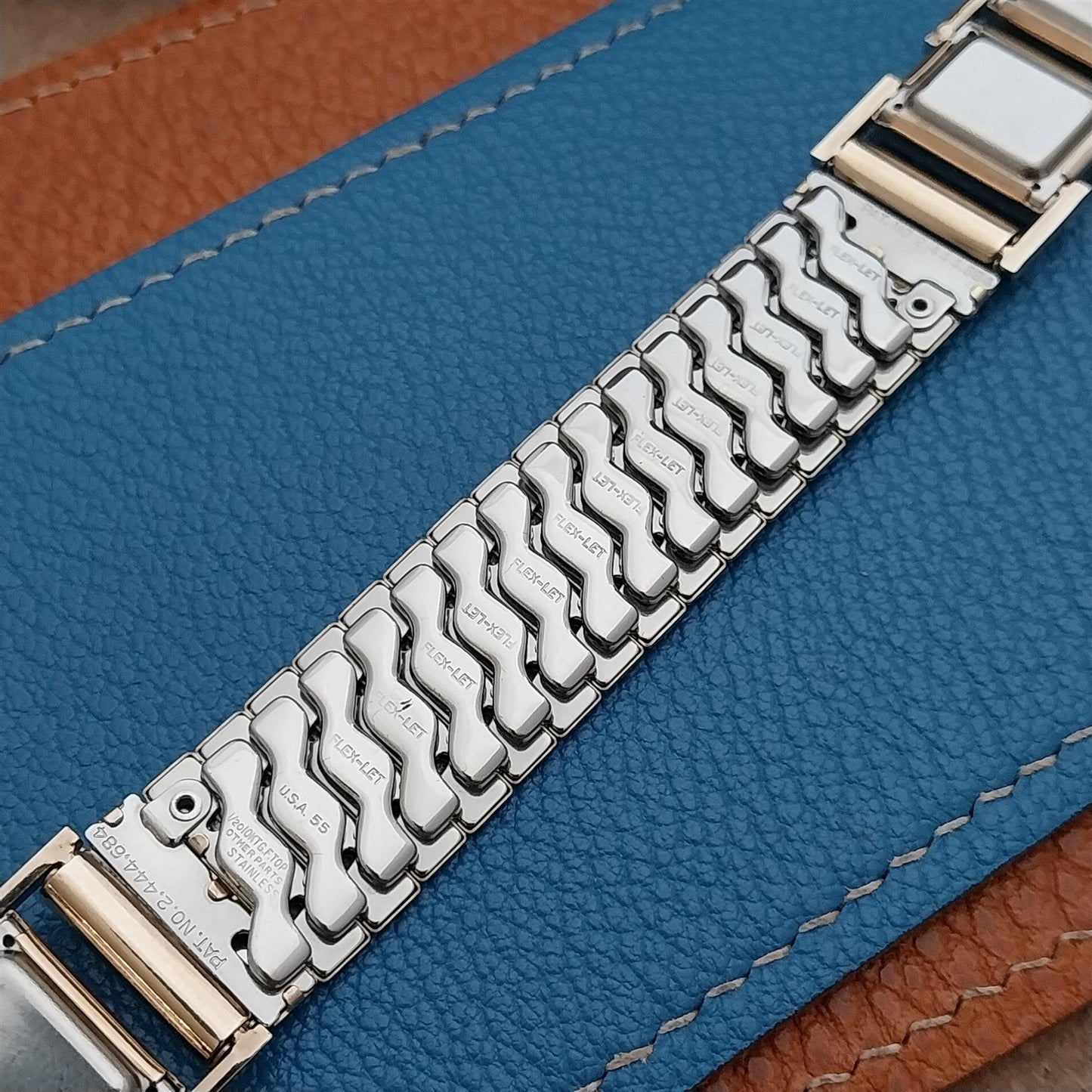 10K Gold-Filled Flex-Let USA mid-century mcm nos 1950s Vintage Watch Band