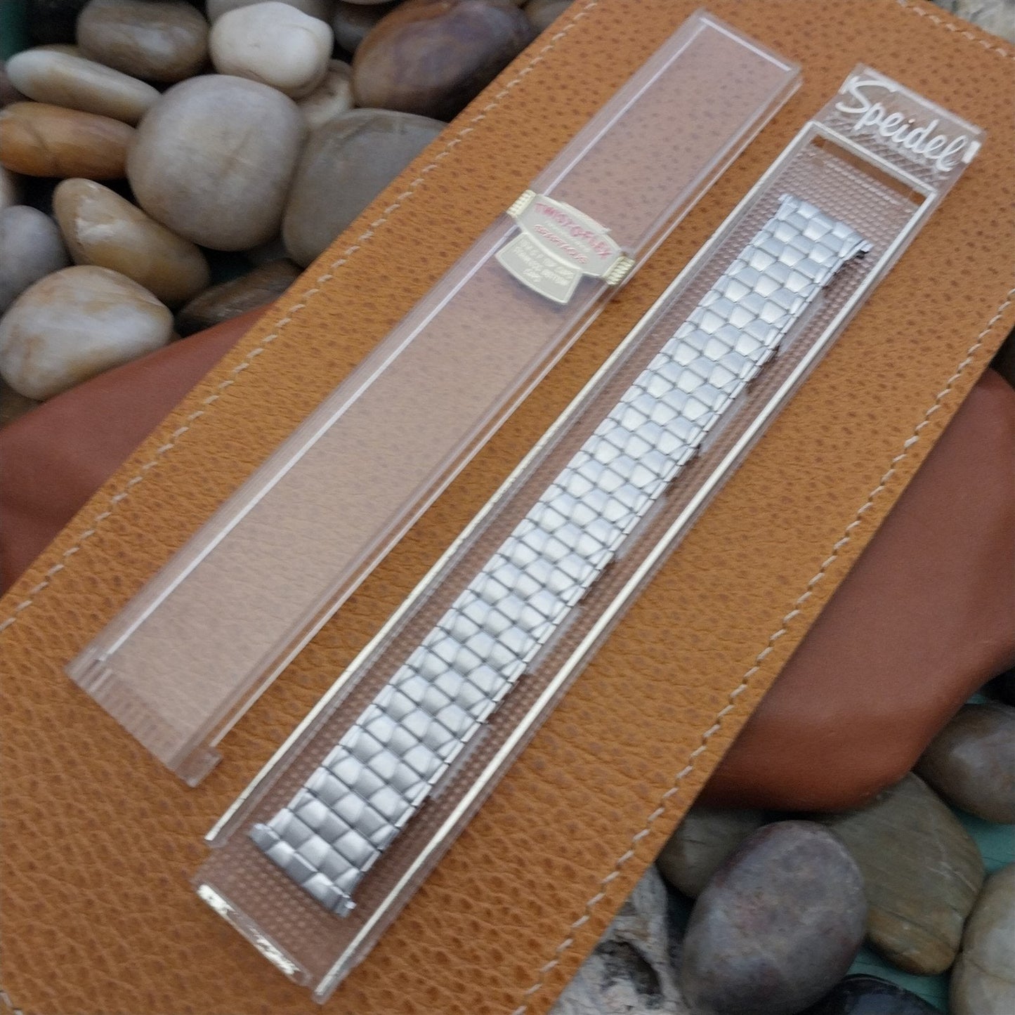 19mm 18mm 1964 Speidel Matte White Gold-Fill Spartacus Unused Vintage Watch Band