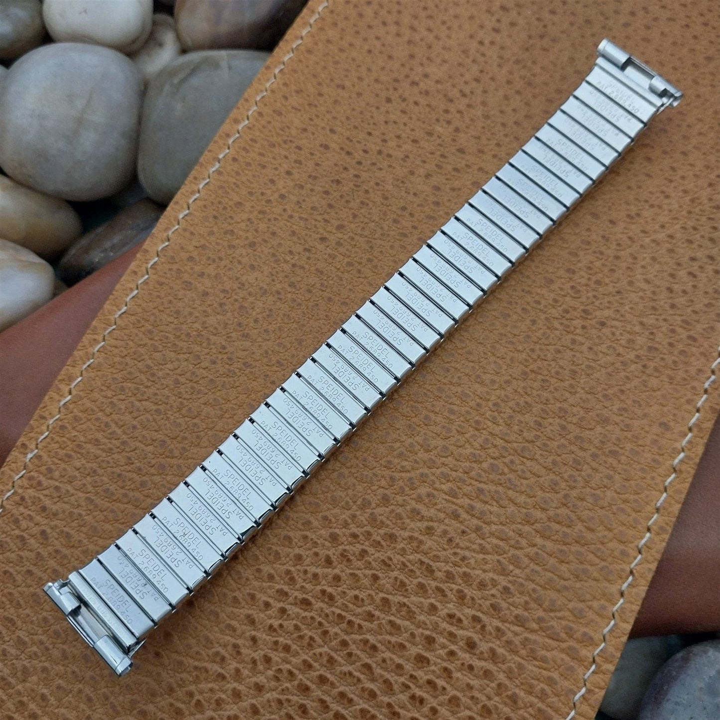 19mm 18mm 1964 Speidel Matte White Gold-Fill Spartacus Unused Vintage Watch Band