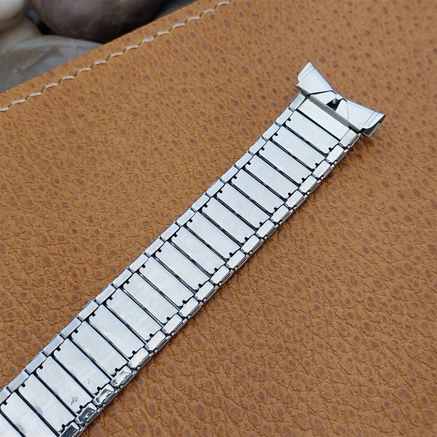 Uniflex USA Slim Stainless Steel Expansion Unused nos 1960s Vintage Watch Band