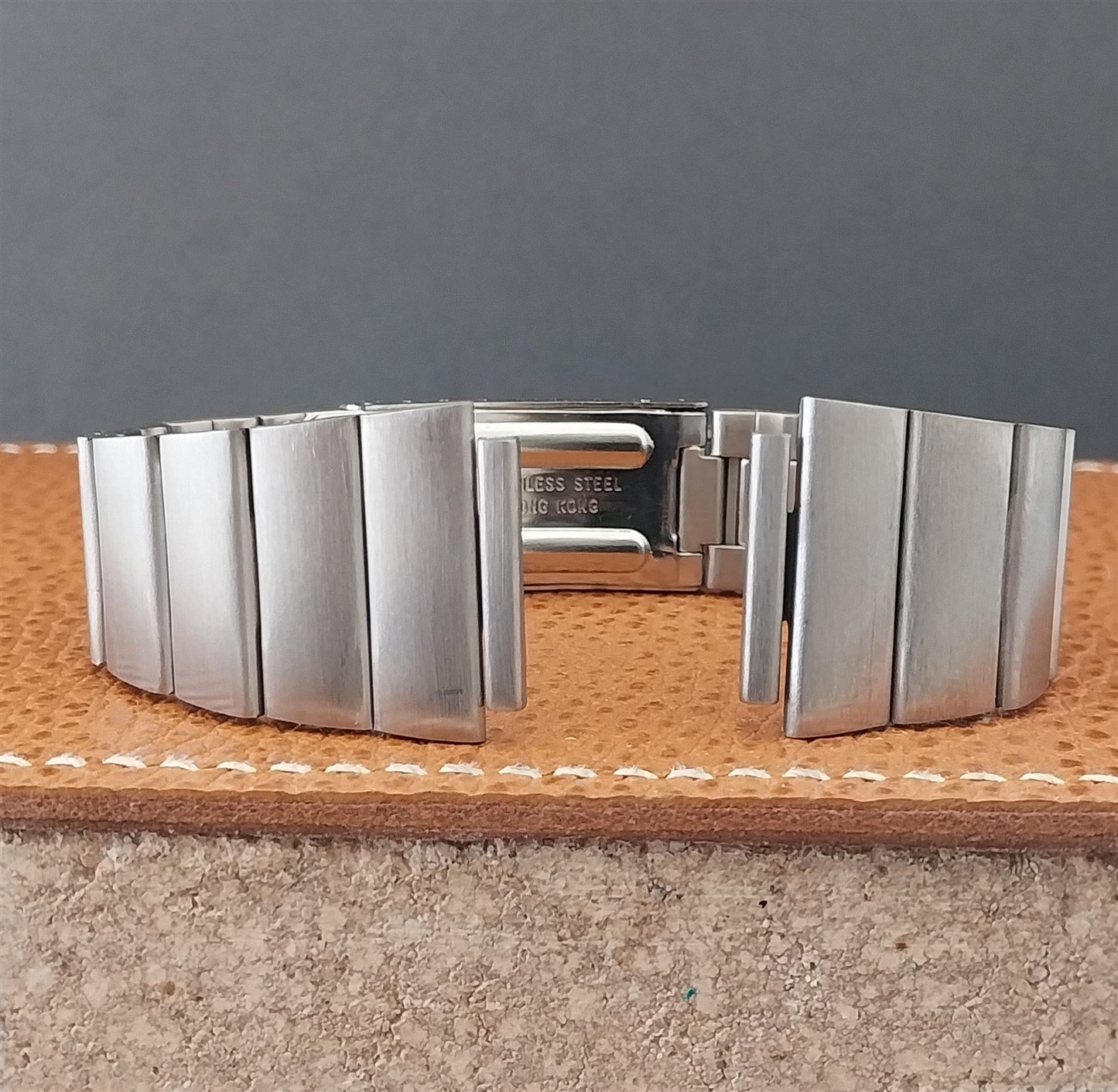 Vintage 19mm BEAR Stainless Steel Unused nos Classic 1970s Watch Band