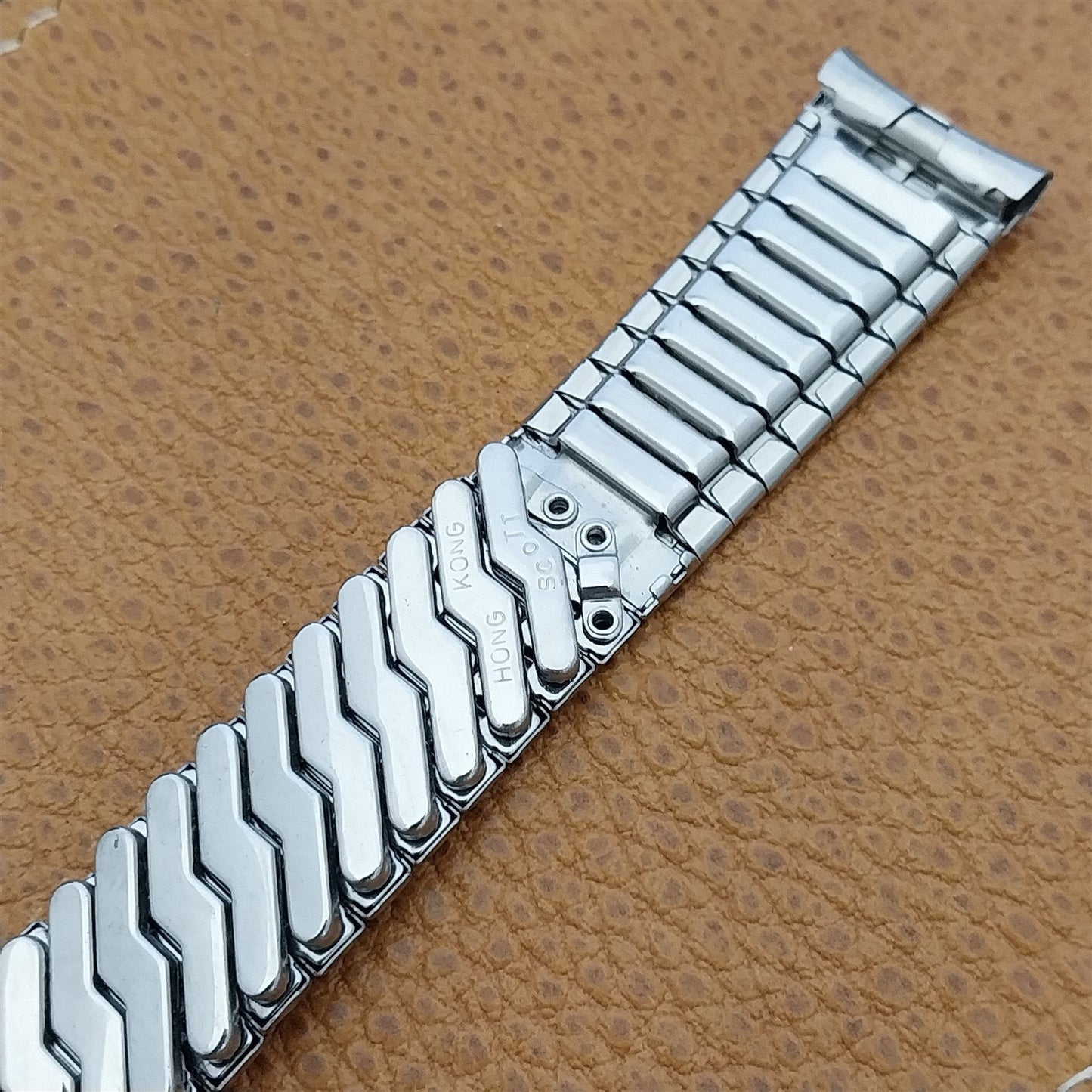 17.2mm 11/16" Stainless Steel Classic 1960s-1970s nos Unused Vintage Watch Band