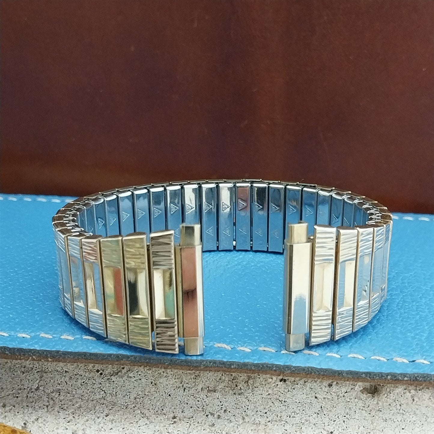 Vintage 20mm 22mm JB Champion Gold RGP Expansion Classic Unused 1970s Watch Band