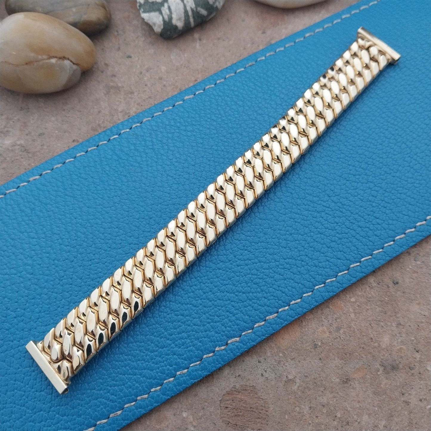 1950s Speidel Golden Templar 5/8" 10k Gold-Filled nos Vintage Watch Band