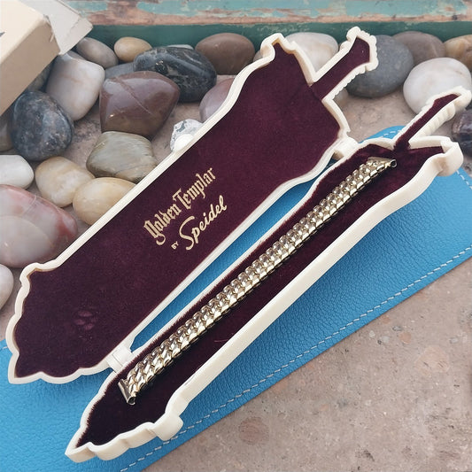 1950s Speidel Golden Templar 5/8" 10k Gold-Filled nos Vintage Watch Band