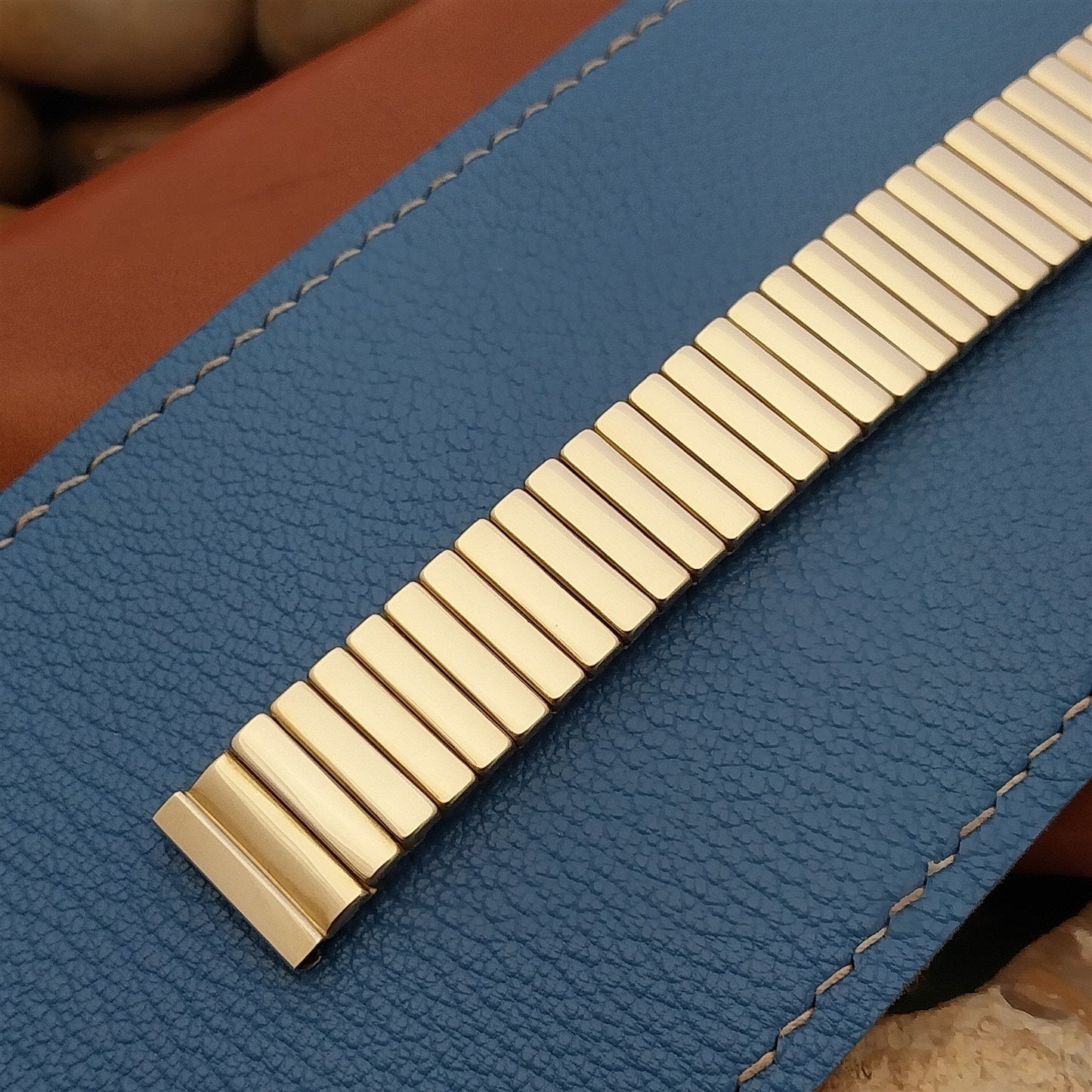 Vintage 5/8" Speidel Castile 10k Yellow Gold Filled Classic Unused Watch Band