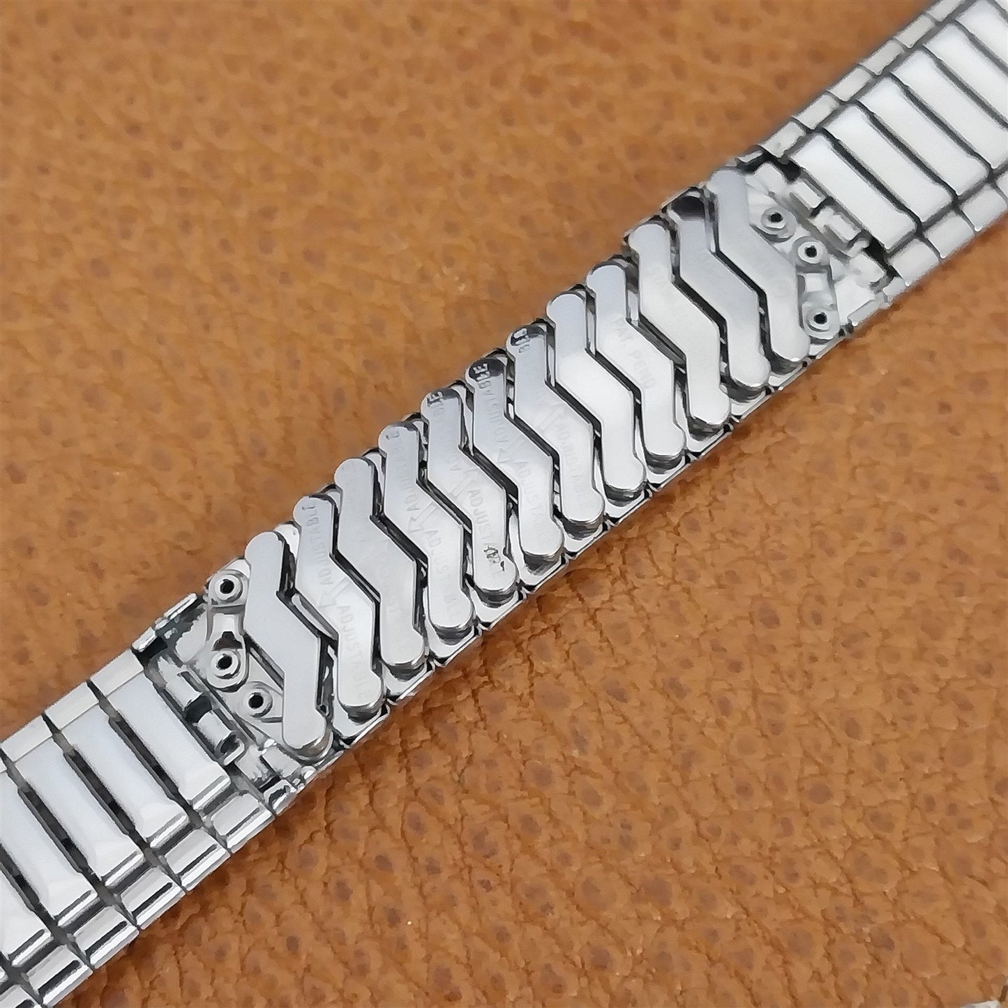 Baldwin Stainless Steel nos 18mm 19mm 1960s Vintage Watch Band