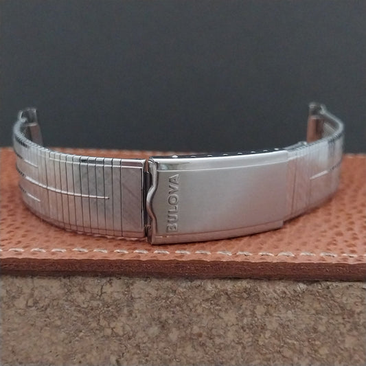 20mm Bulova Stainless Steel nos JB Champion USA Unused 1960s Vintage Watch Band