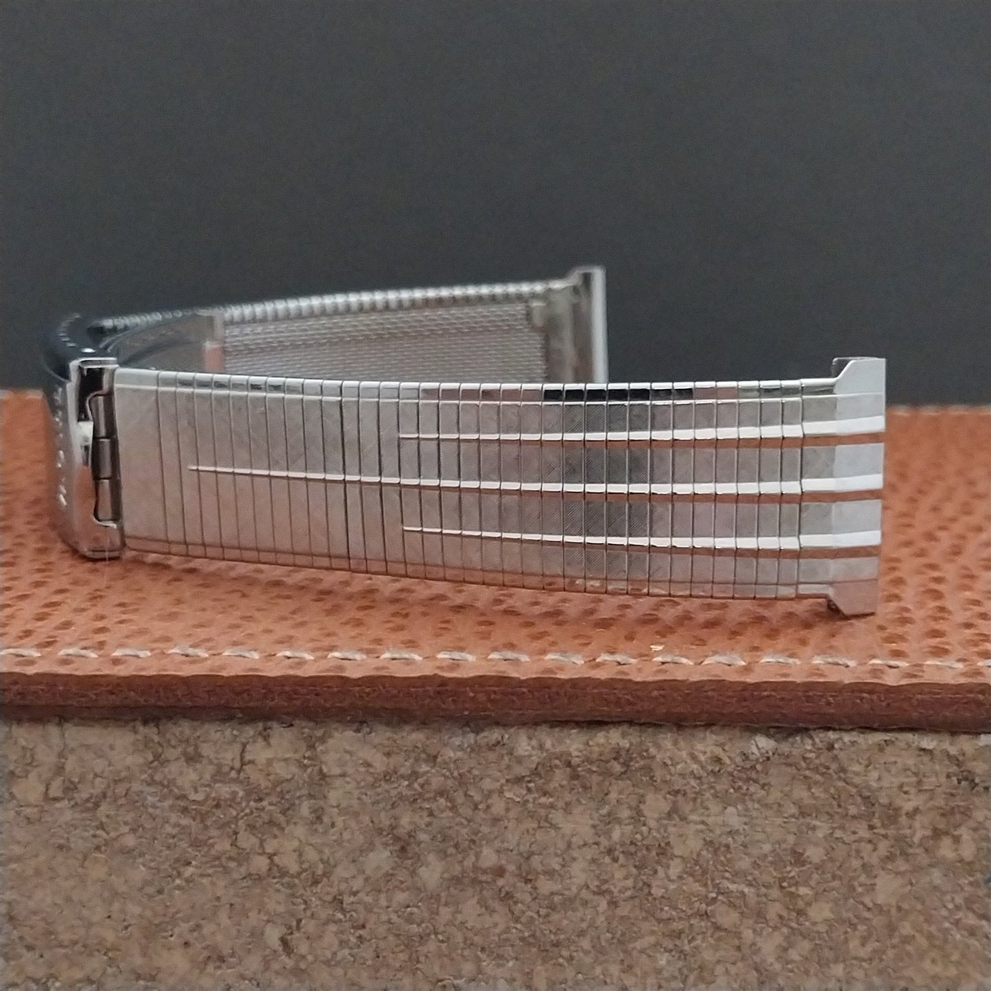 20mm Bulova Stainless Steel nos JB Champion USA Unused 1960s Vintage Watch Band