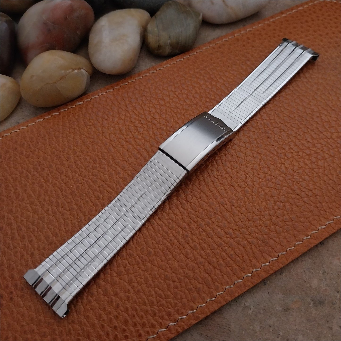 20mm Bulova Stainless Steel nos JB Champion USA Unused 1960s Vintage Watch Band