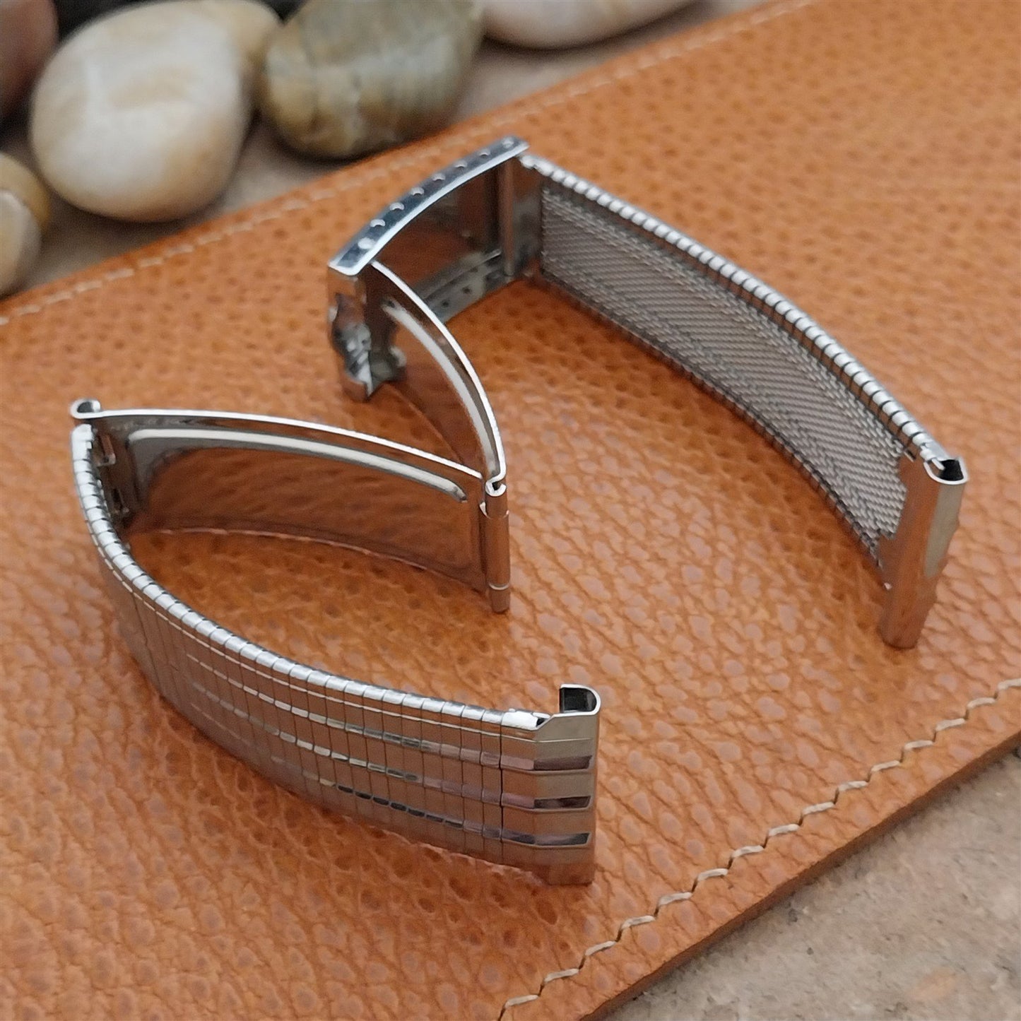 20mm Bulova Stainless Steel nos JB Champion USA Unused 1960s Vintage Watch Band