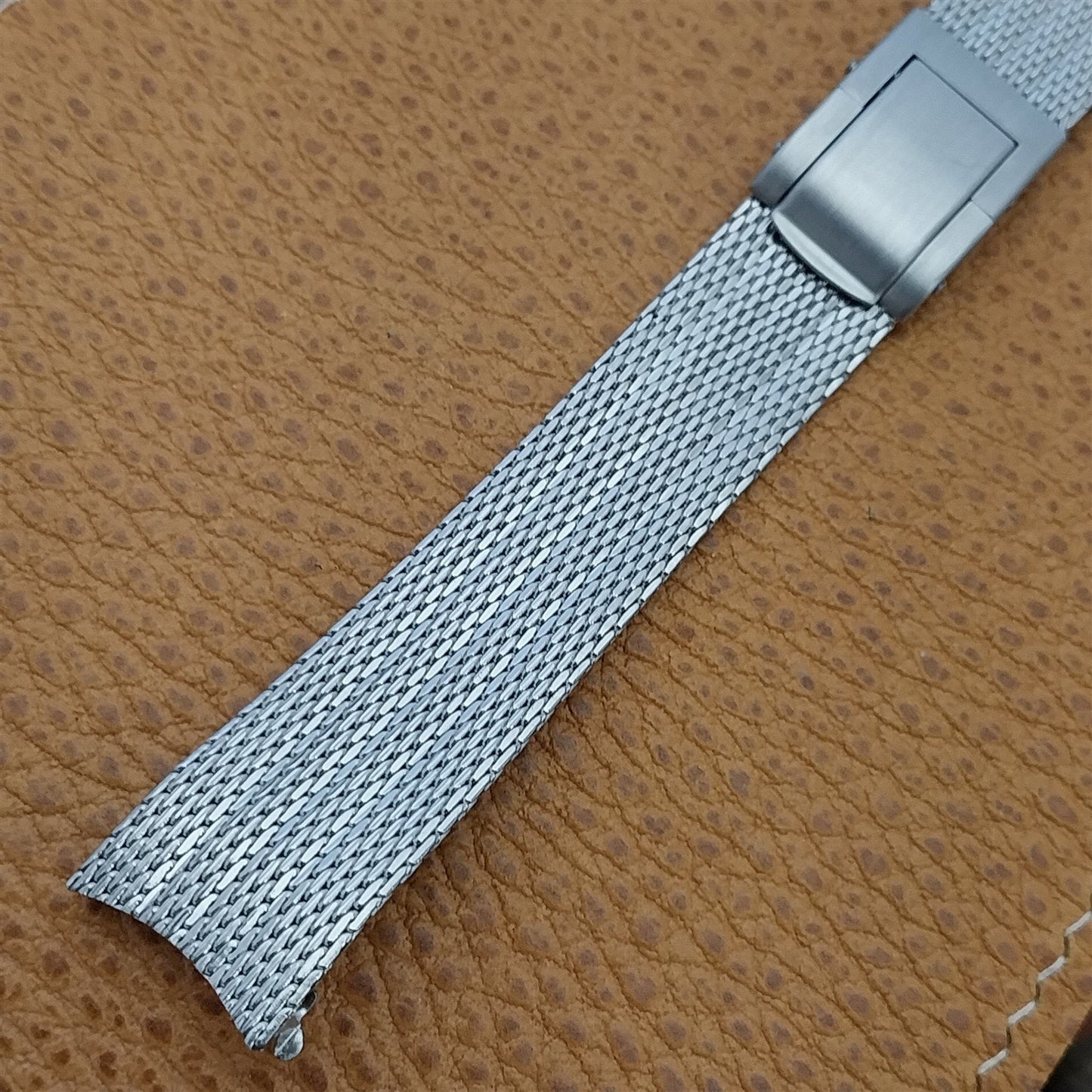 Classic Stainless Steel Mesh 17.2mm Kreisler Stelux nos 1960s Vintage Watch Band