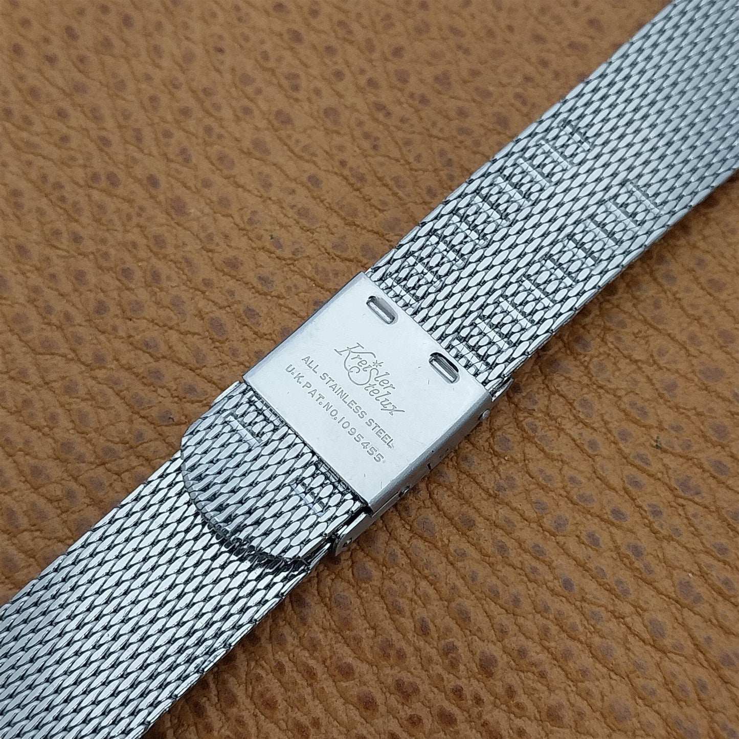 Classic Stainless Steel Mesh 17.2mm Kreisler Stelux nos 1960s Vintage Watch Band