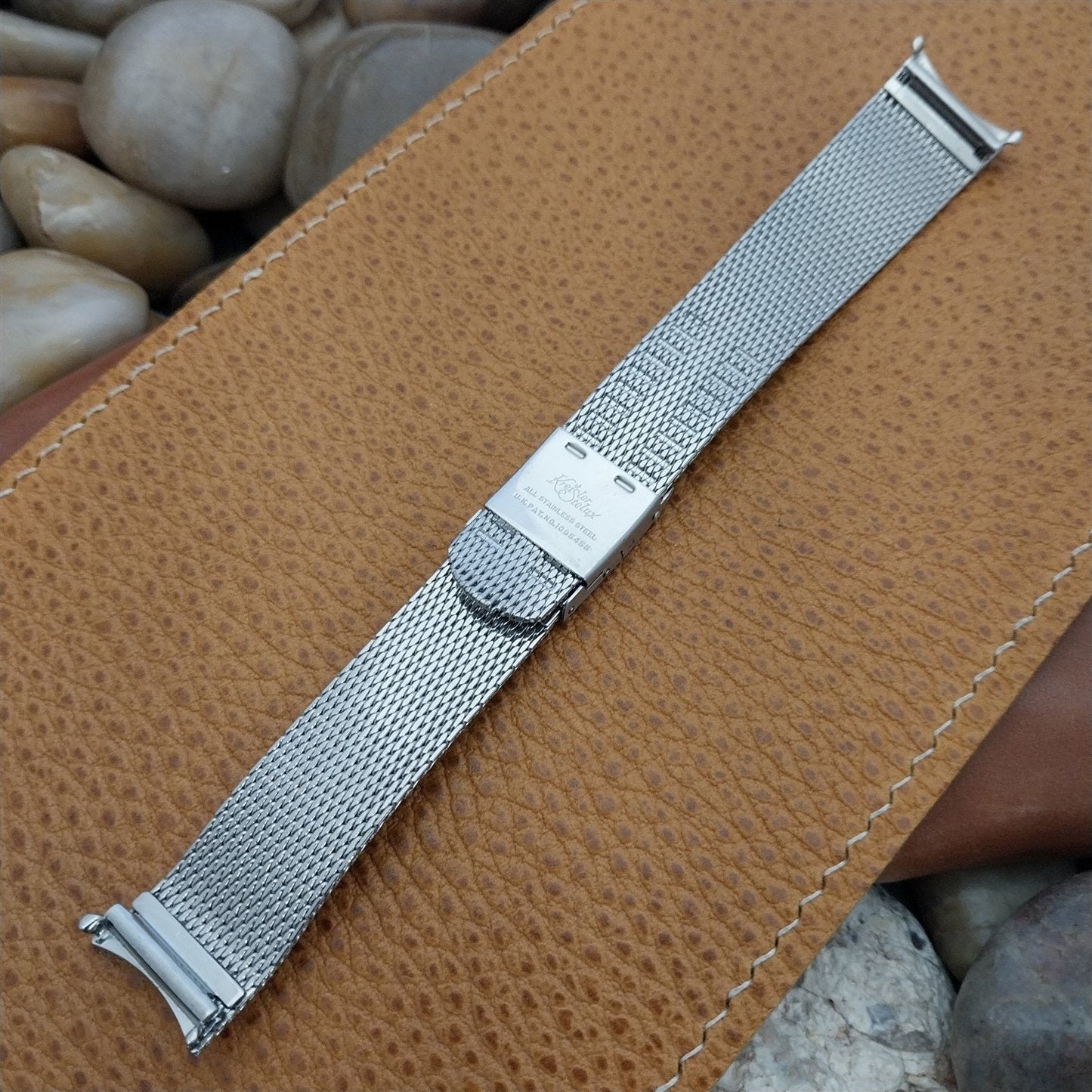 Classic Stainless Steel Mesh 17.2mm Kreisler Stelux nos 1960s Vintage Watch Band