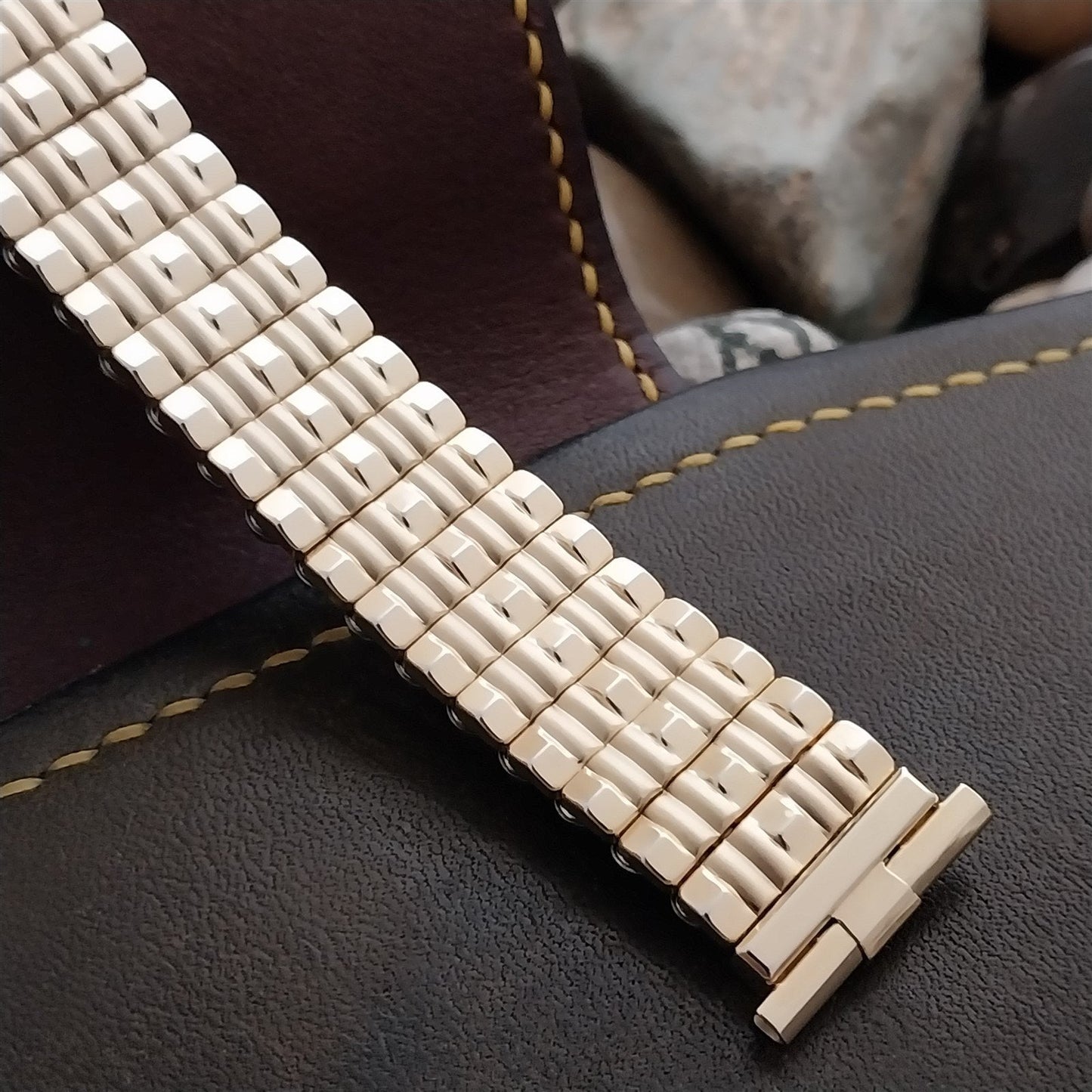 Vintage 18mm 19mm 10k Gold-Filled JB Champion Unused Classic 1960s Watch Band