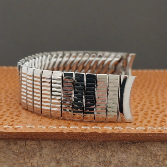 17.2mm 10k White Gold-Filled Classic Kreisler USA nos Vintage Watch Band