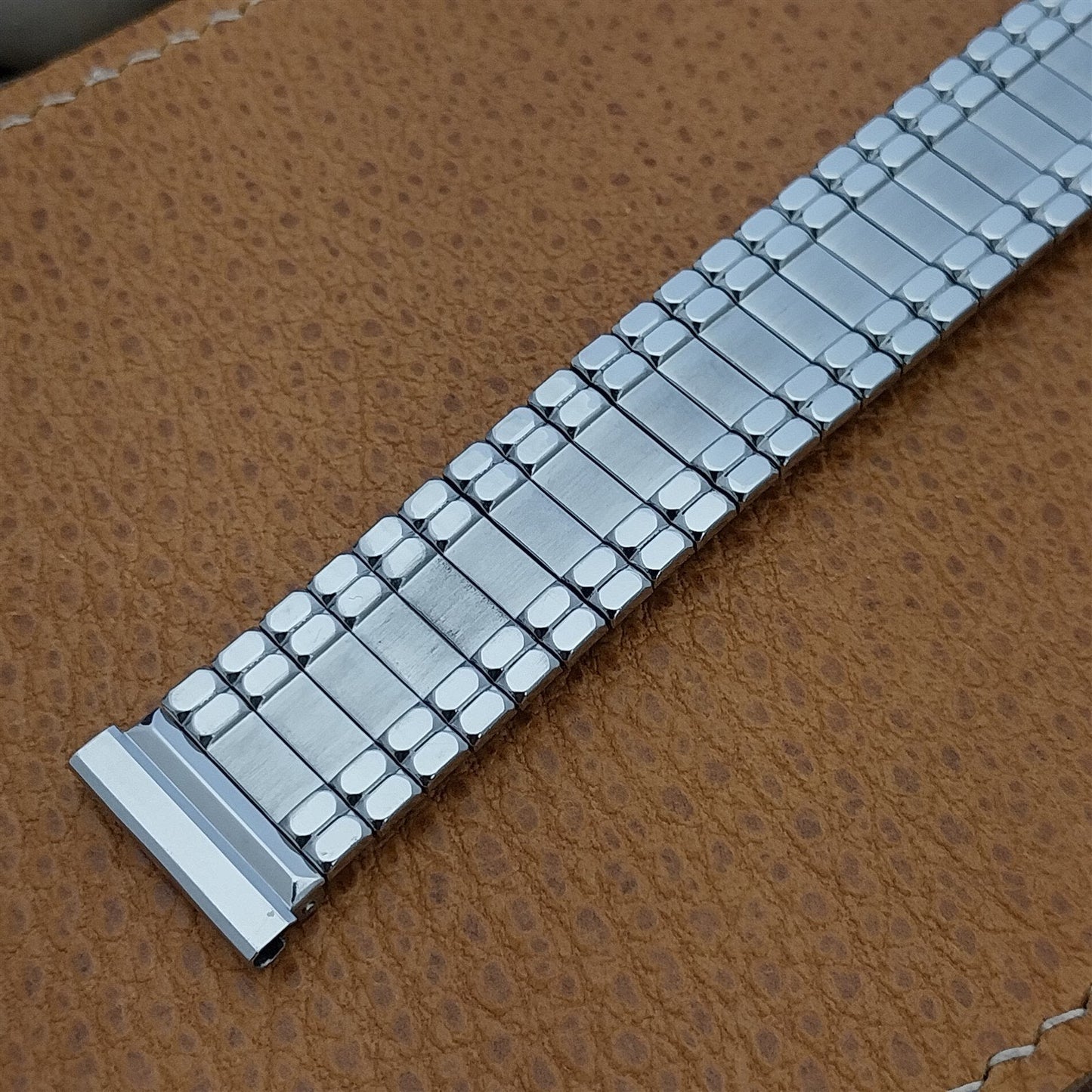 Wide Stainless Steel Expansion Gemex 1950s Classic Vintage Watch Band