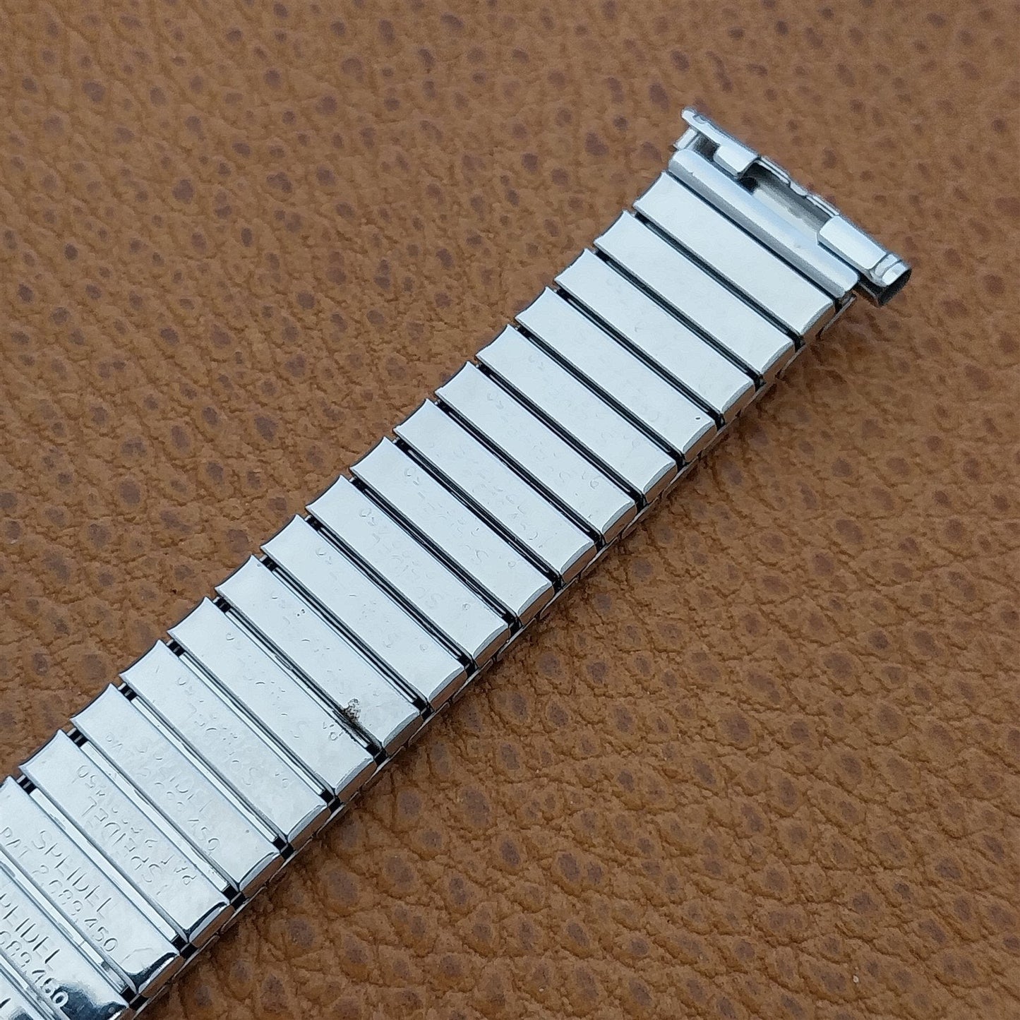 1962 White Gold-Filled Classic Speidel Camelot 19mm 18mm Twistoflex Watch Band