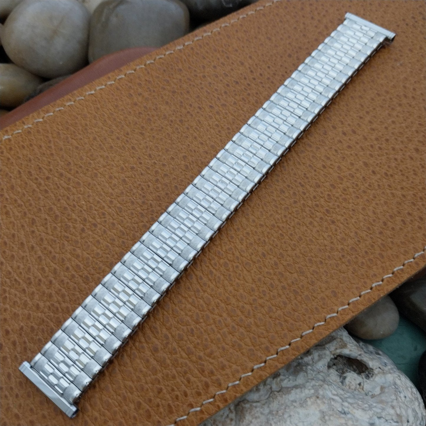 1962 White Gold-Filled Classic Speidel Camelot 19mm 18mm Twistoflex Watch Band