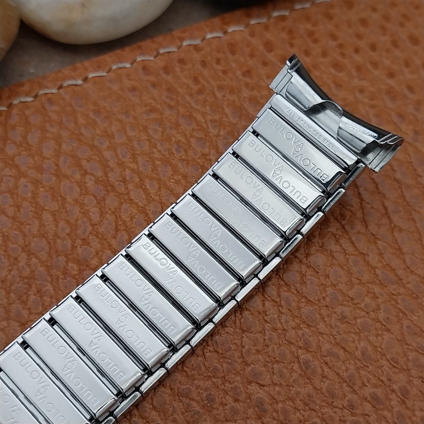 Vintage Bulova 16mm 18mm 19mm Stainless Steel Expansion Unused nos Watch Band
