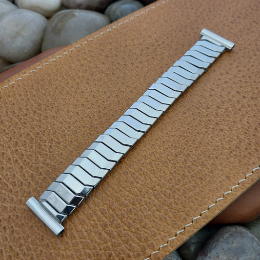 1940s Borden USA Short Stainless Steel Scissor-Expansion nos Vintage Watch Band