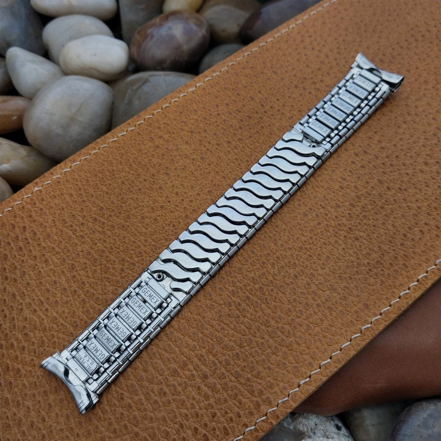 19mm 18mm 17.2mm Gemex 1950s Stainless Steel Unused Vintage MCM Watch Band