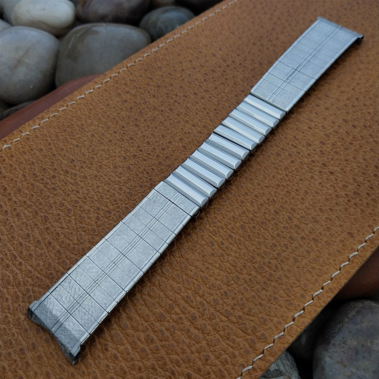 1960s Kestenmade Classic Stainless Steel Expansion nos Vintage Watch Band