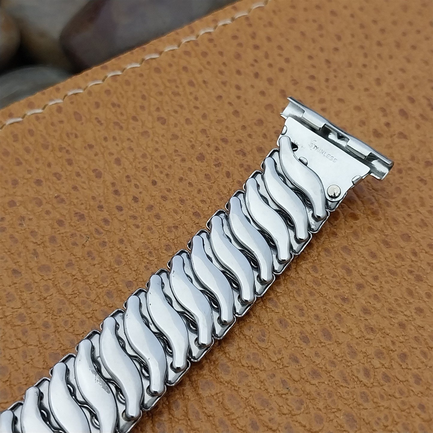 1940s Vintage Stonewall USA 19mm 18mm 16mm Stainless Steel Unused Watch Band