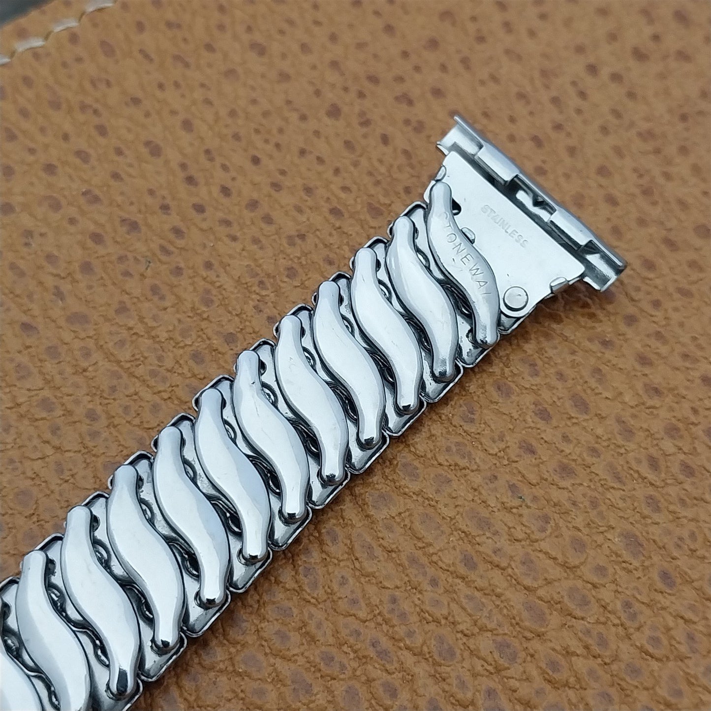 1940s Vintage Stonewall USA 19mm 18mm 16mm Stainless Steel Unused Watch Band
