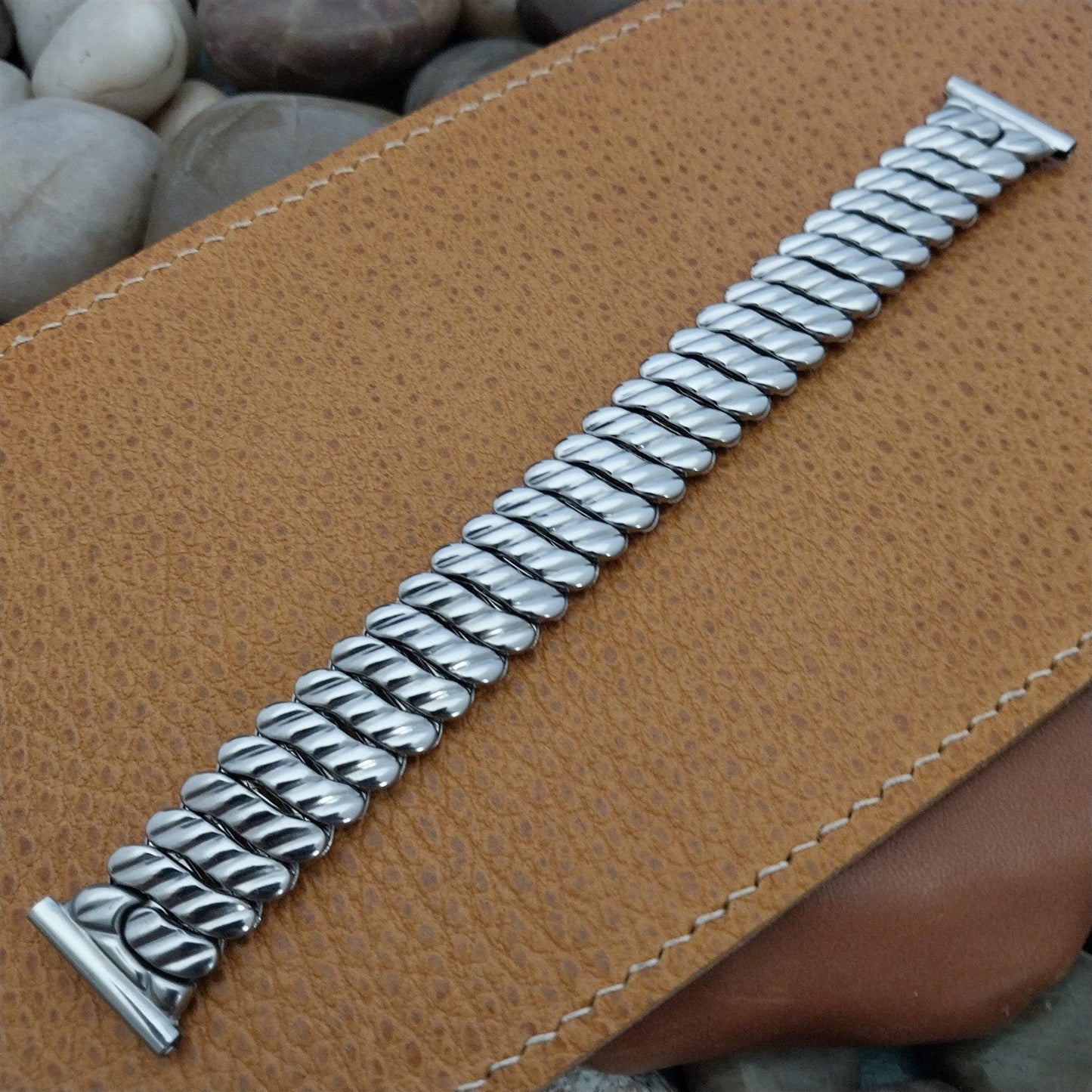 16mm 18mm 19mm Stainless Steel Expansion Bristol nos 1950s Vintage Watch Band