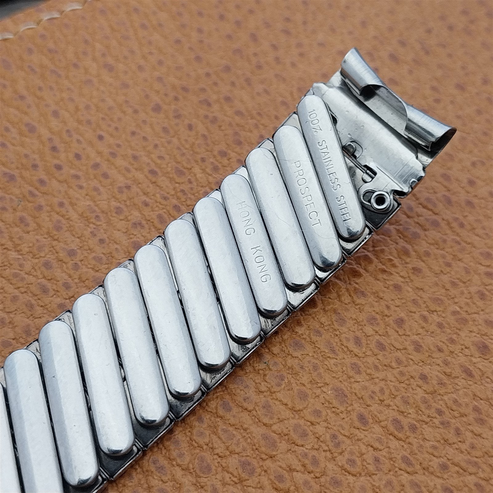 5/8" Prospect Stainless Steel Scissor Expansion nos Unused Vintage Watch Band