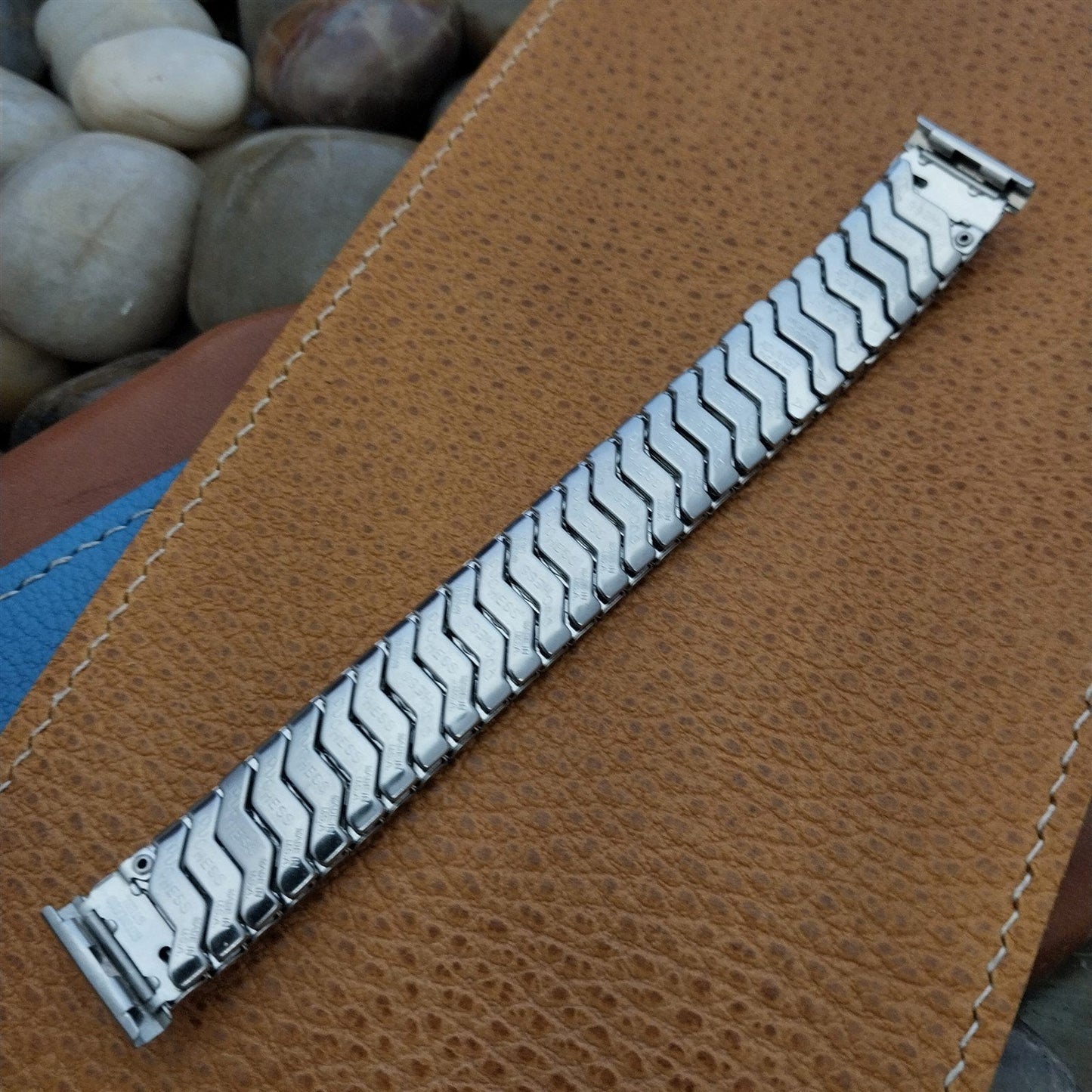 11/16" Duchess USA 17.2mm Stainless Steel nos 1960s Vintage Watch Band