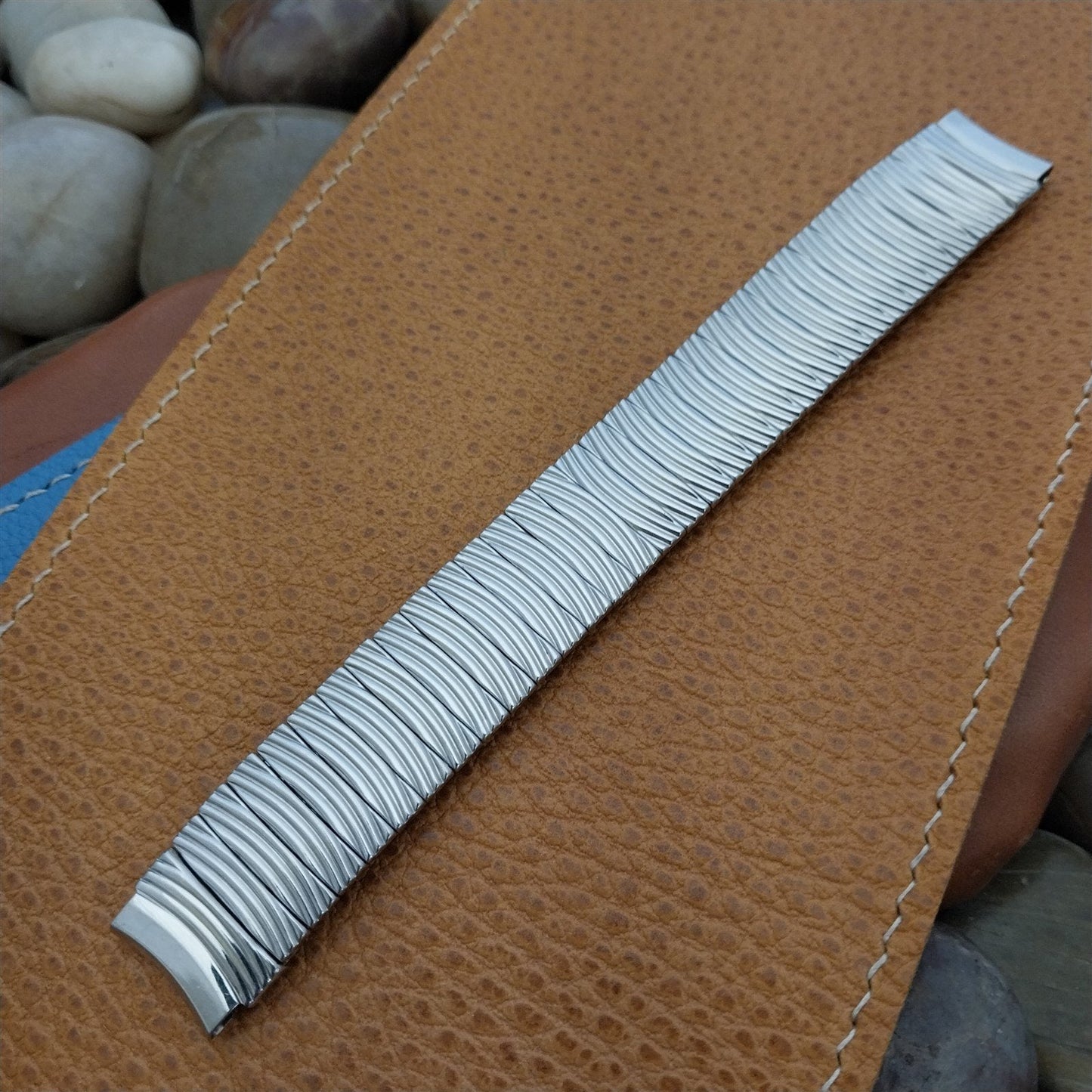 Finesse USA 5/8" Stainless Steel Expansion nos Vintage Watch Band