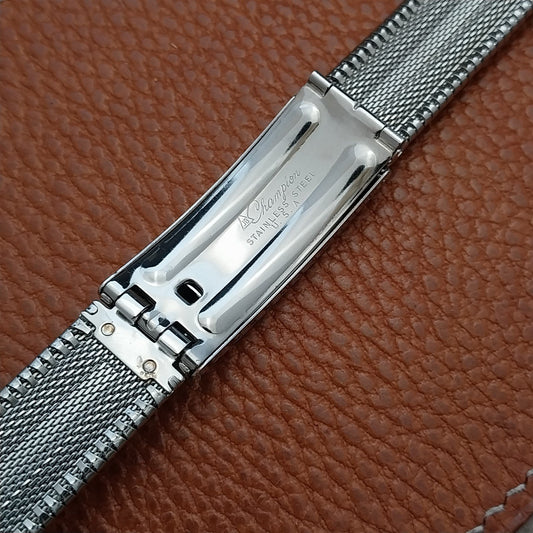 19mm 18mm JB Champion Vintage Watch Band Classic Unused 1960s Stainless Steel
