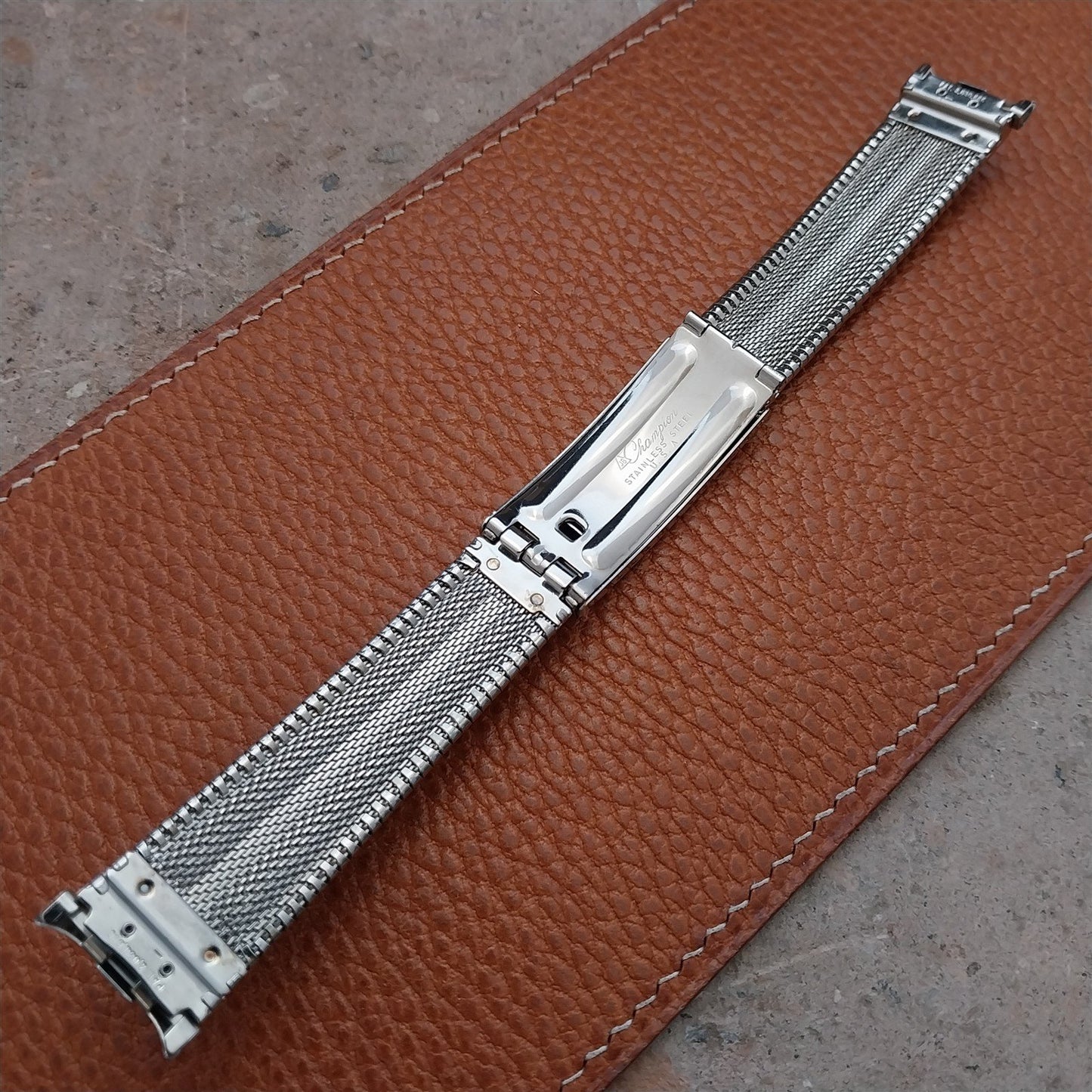 19mm 18mm JB Champion Vintage Watch Band Classic Unused 1960s Stainless Steel