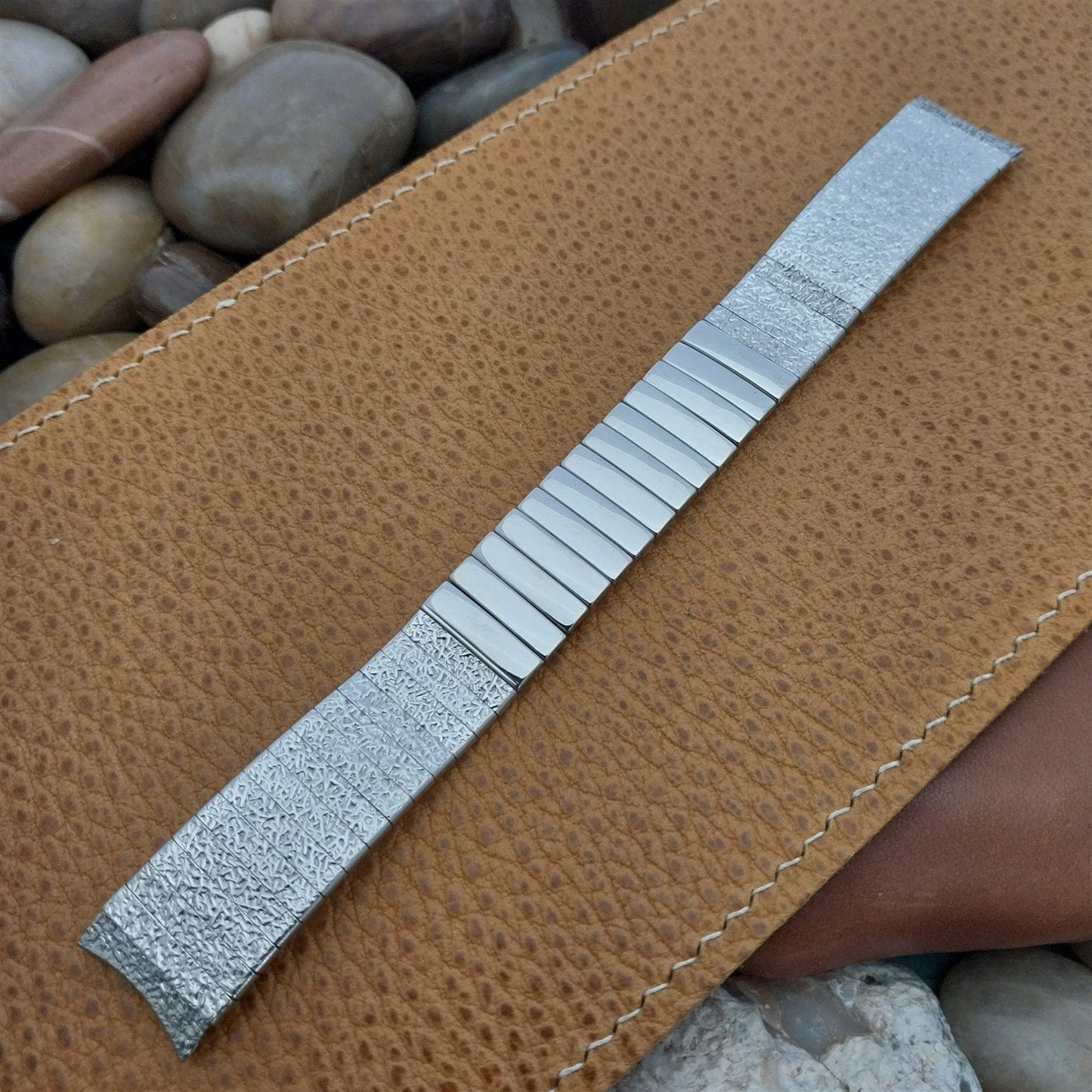 17.2mm 11/16" Stainless Steel Kreisler Stelux Unused 1960s Vintage Watch Band