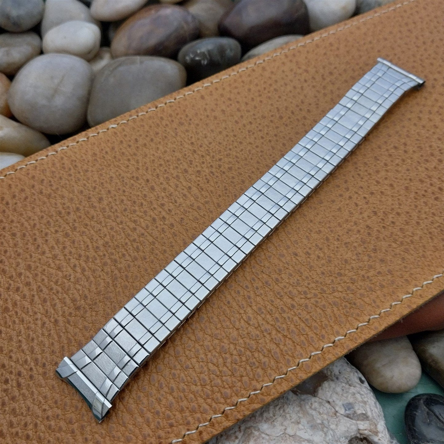 19mm 18mm 17mm Flex-Let Stainless Steel Stretch 1950s Unused Vintage Watch Band