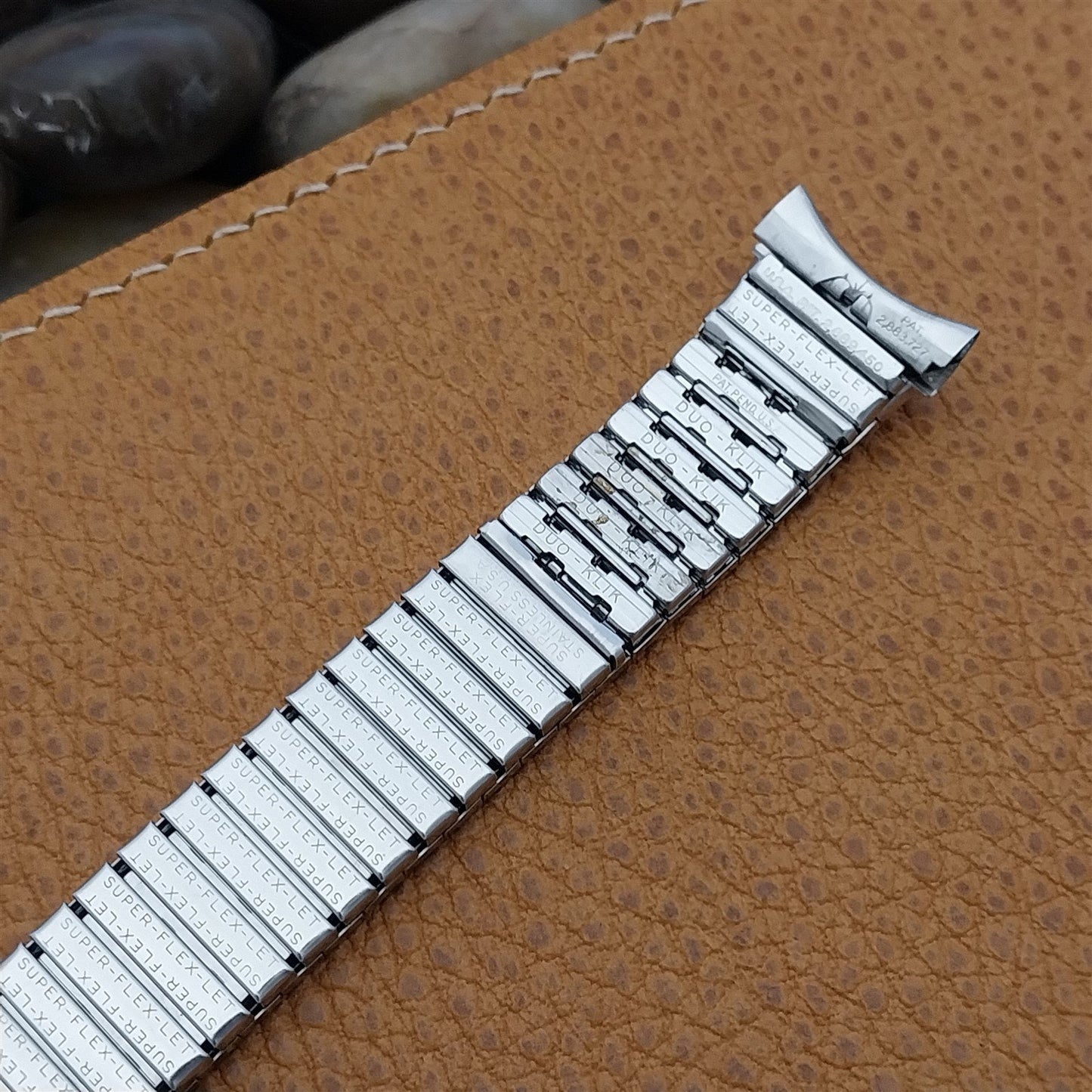 19mm 18mm 17mm Flex-Let Stainless Steel Stretch 1950s Unused Vintage Watch Band