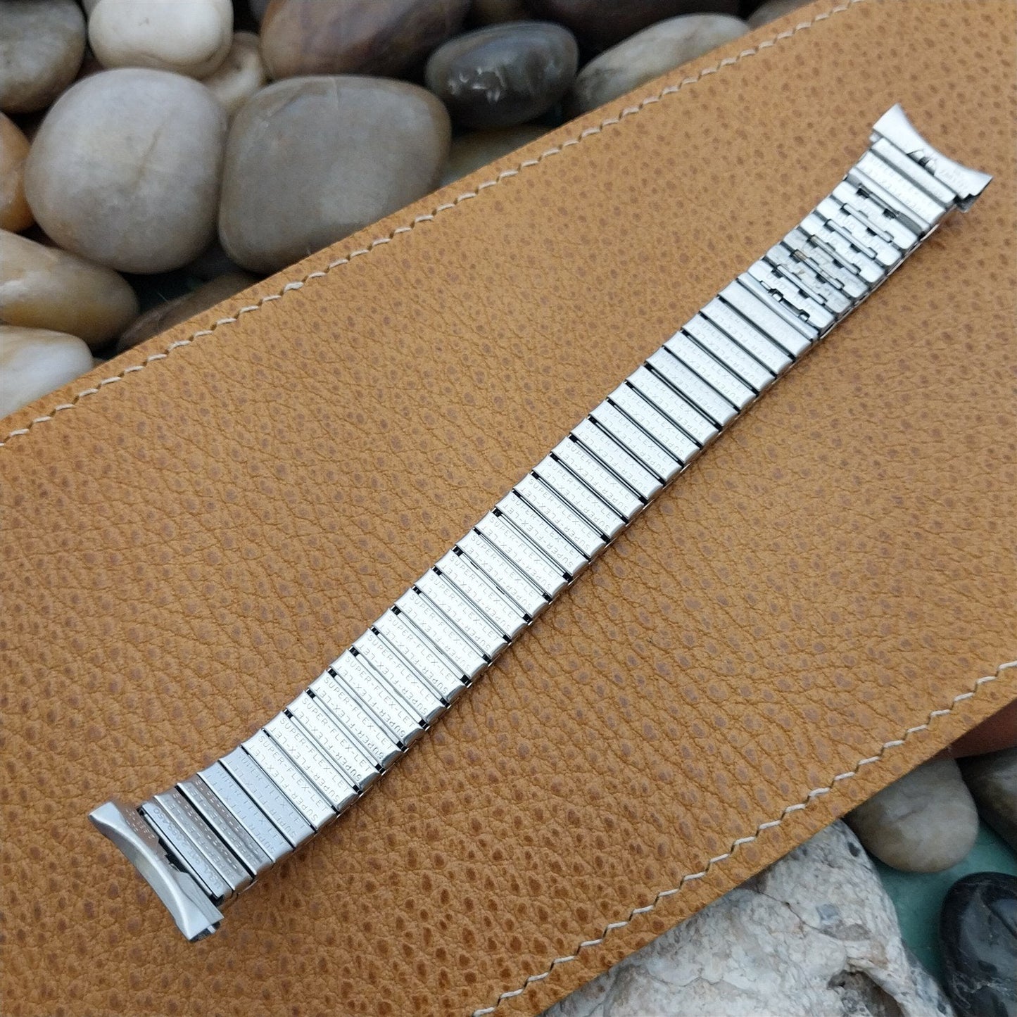 19mm 18mm 17mm Flex-Let Stainless Steel Stretch 1950s Unused Vintage Watch Band