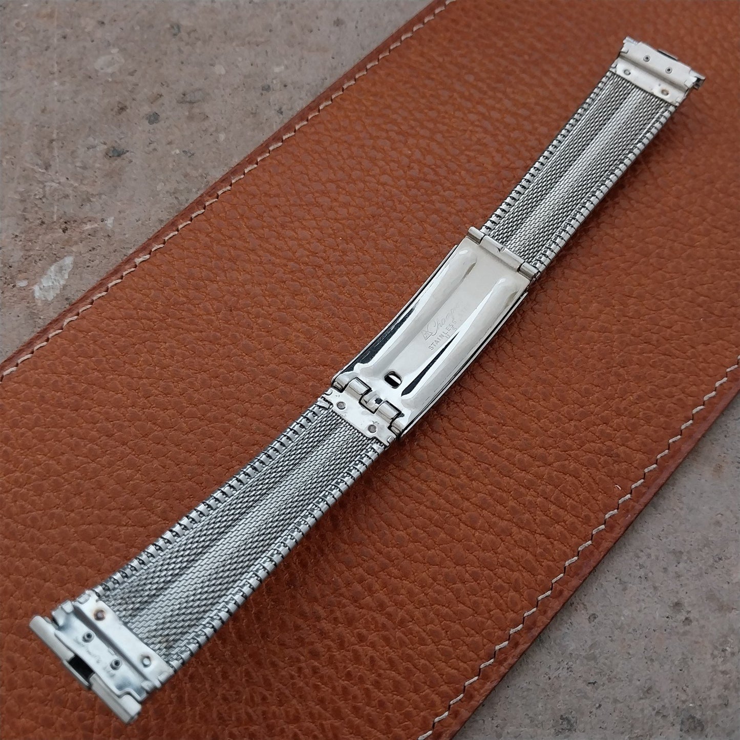 19mm 18mm 17mm Stainless Steel JB Champion Unused mcm 1960s Vintage Watch Band